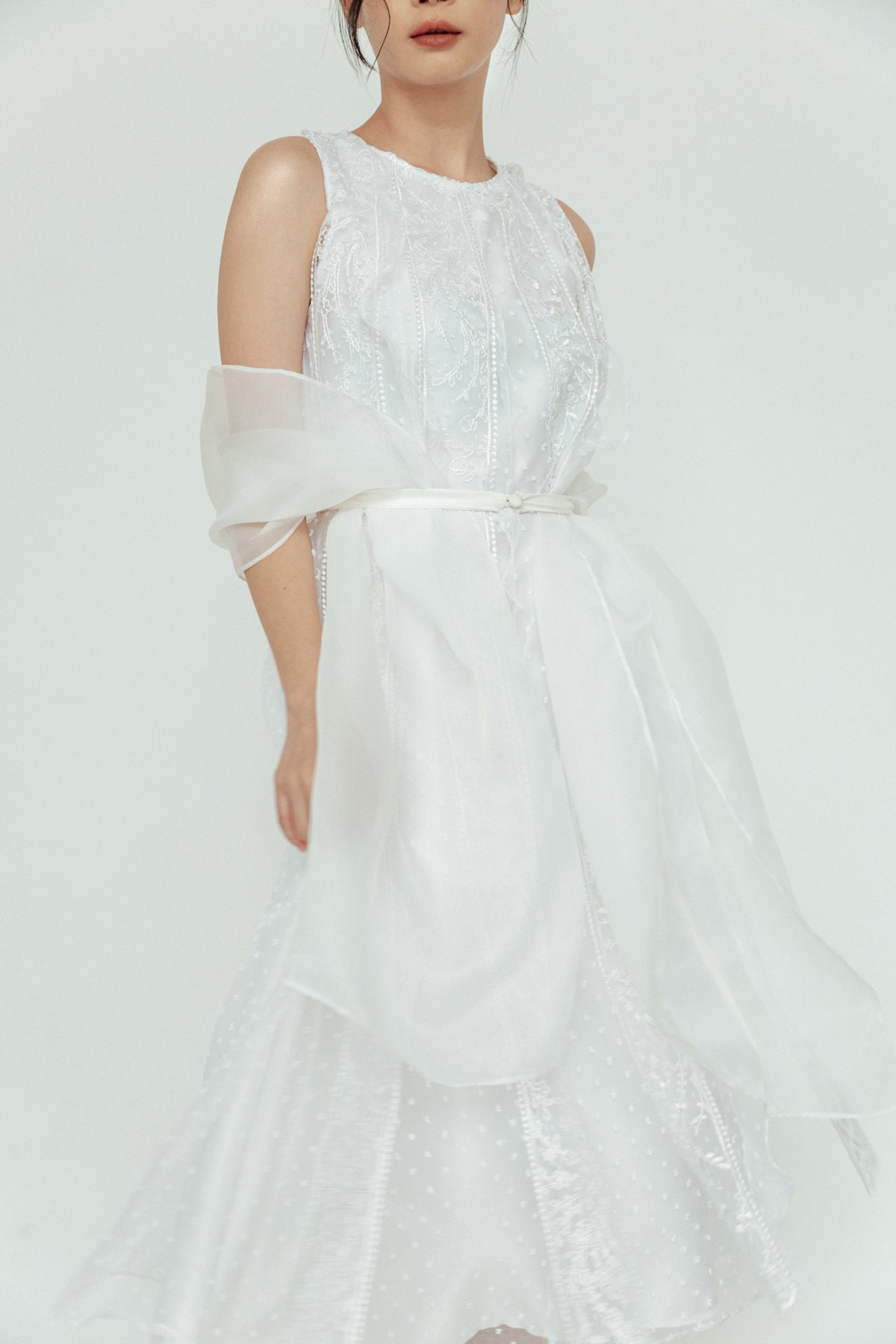 Arina Dress In White