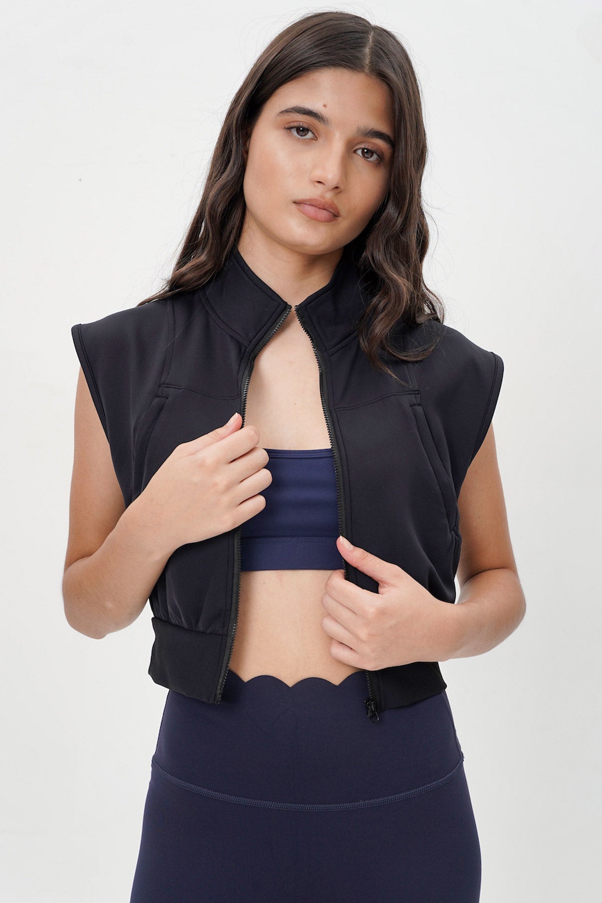 Typical Cropped Vest in Black