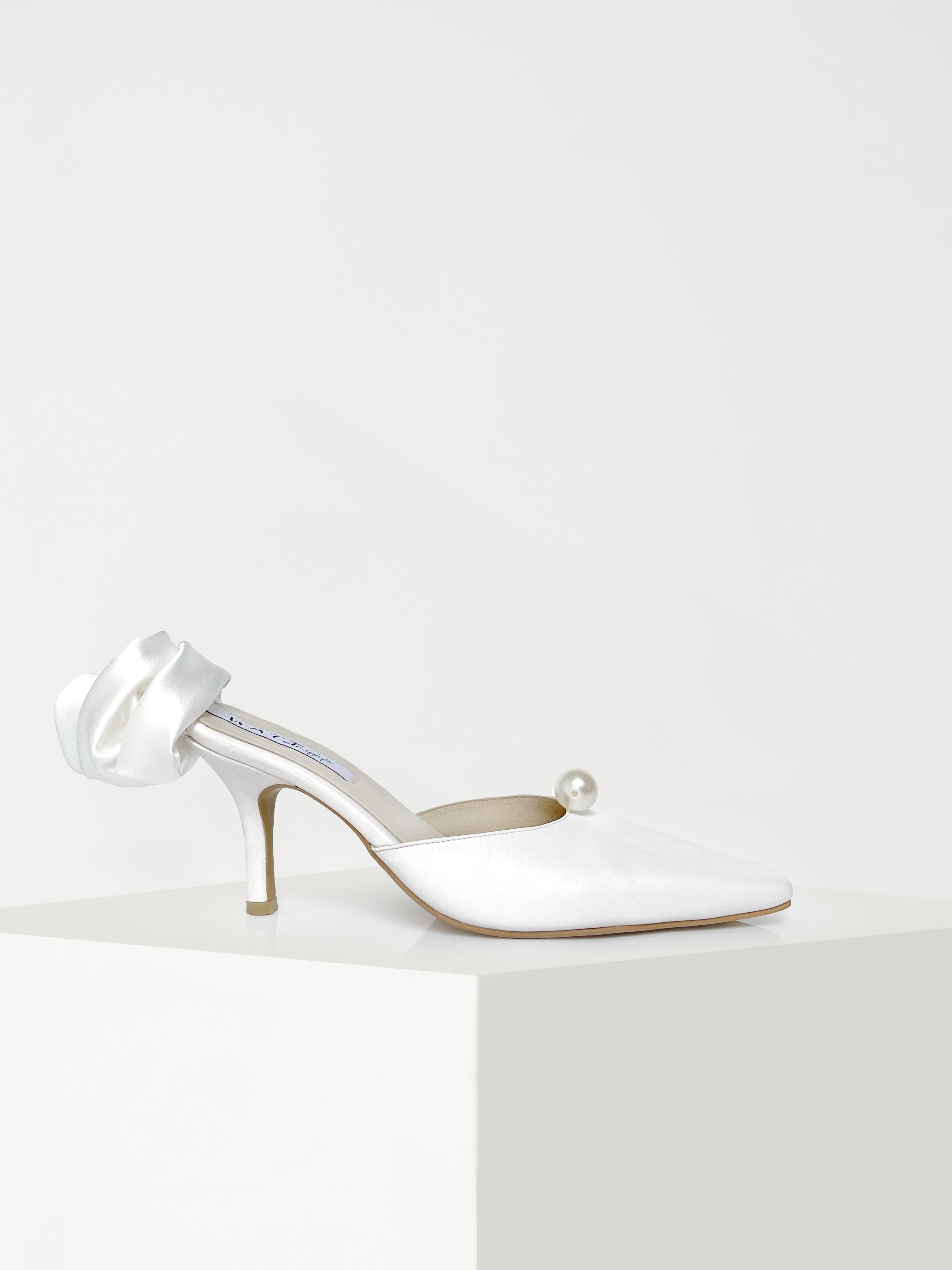 Clover Heels in White