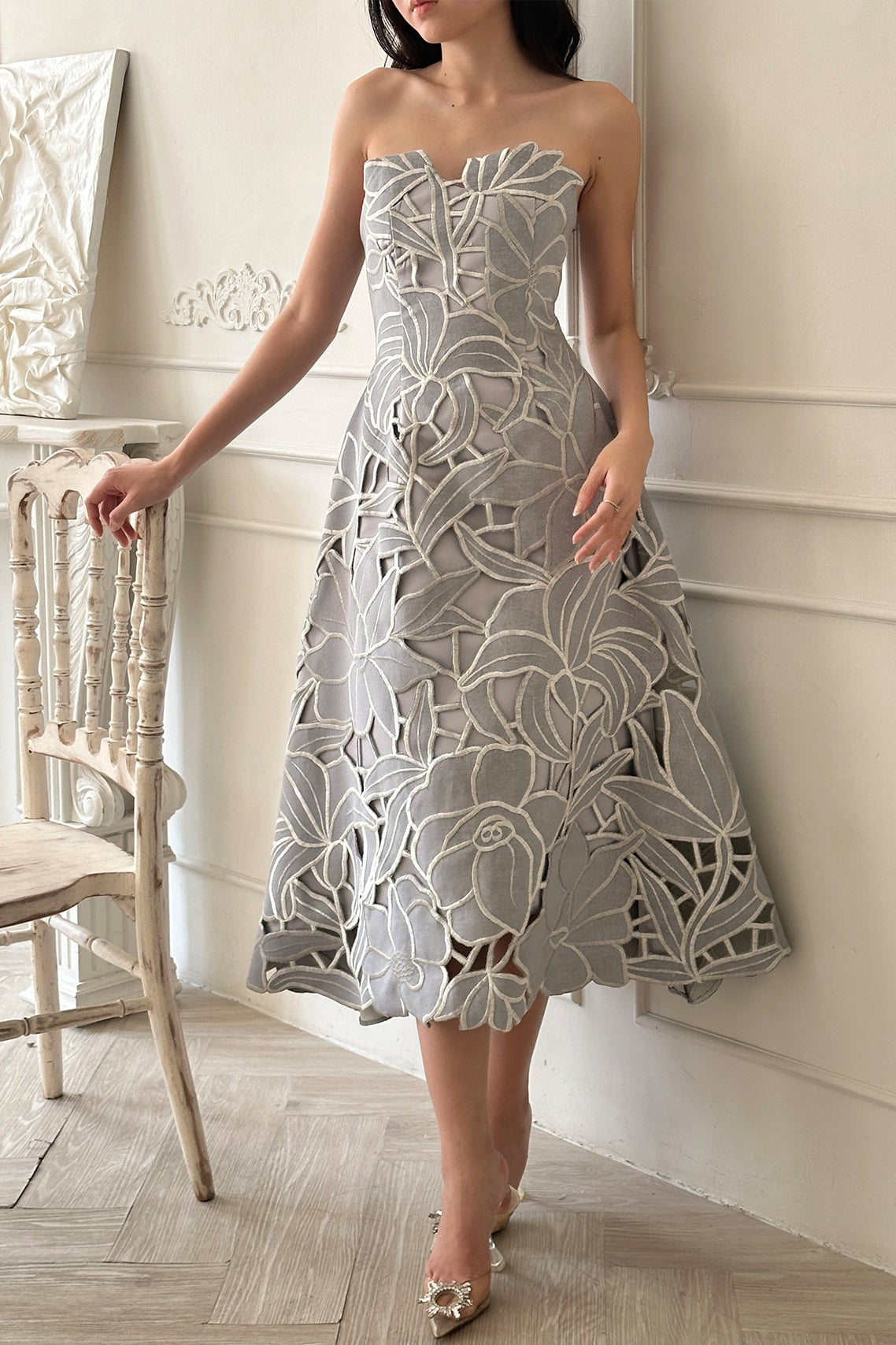 Claudy Dress In Gray Claudy Dress In Gray