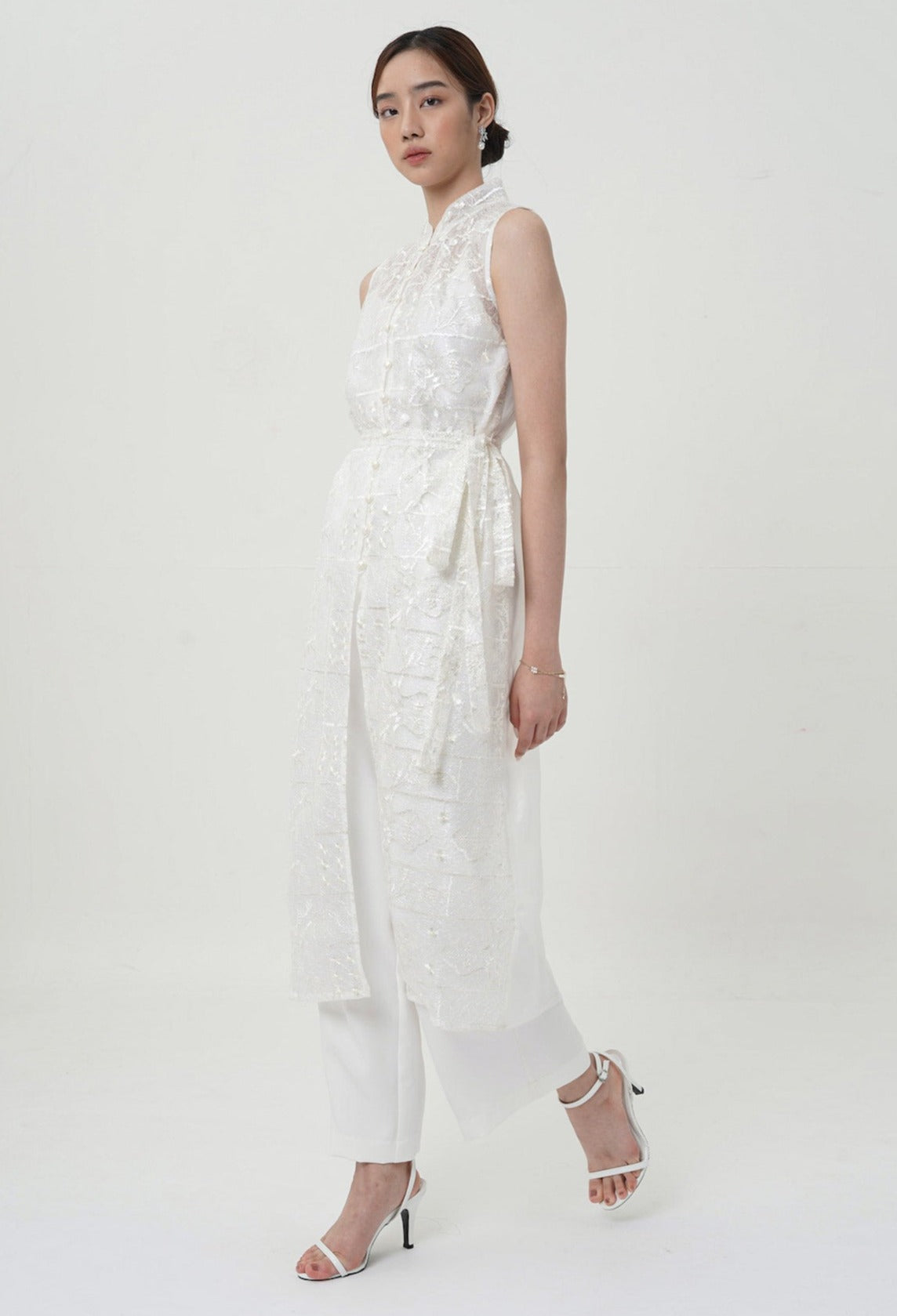 Fuxi Dress/Outer In Broken White (LAST PIECE)