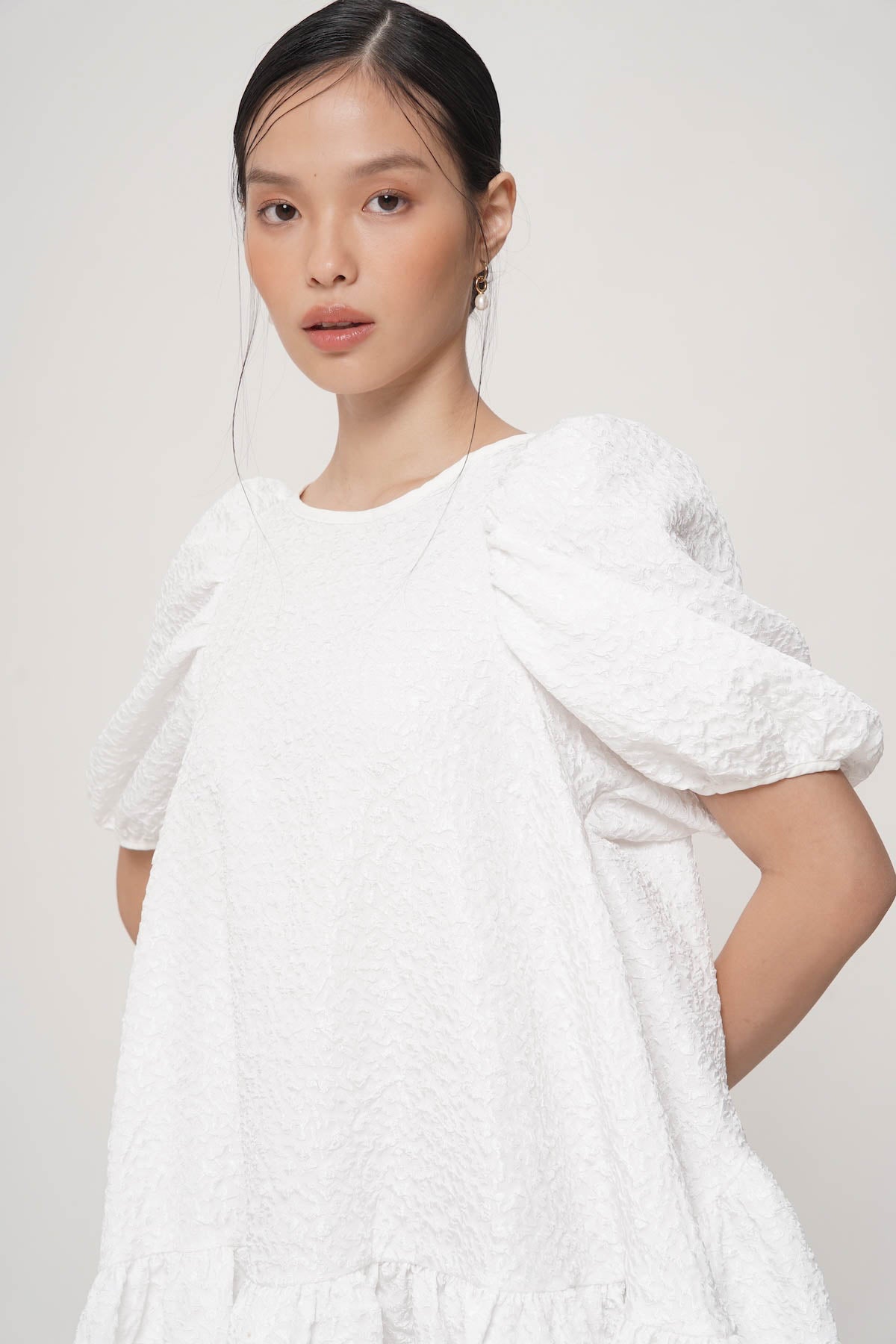 Yubi Mini Dress In White