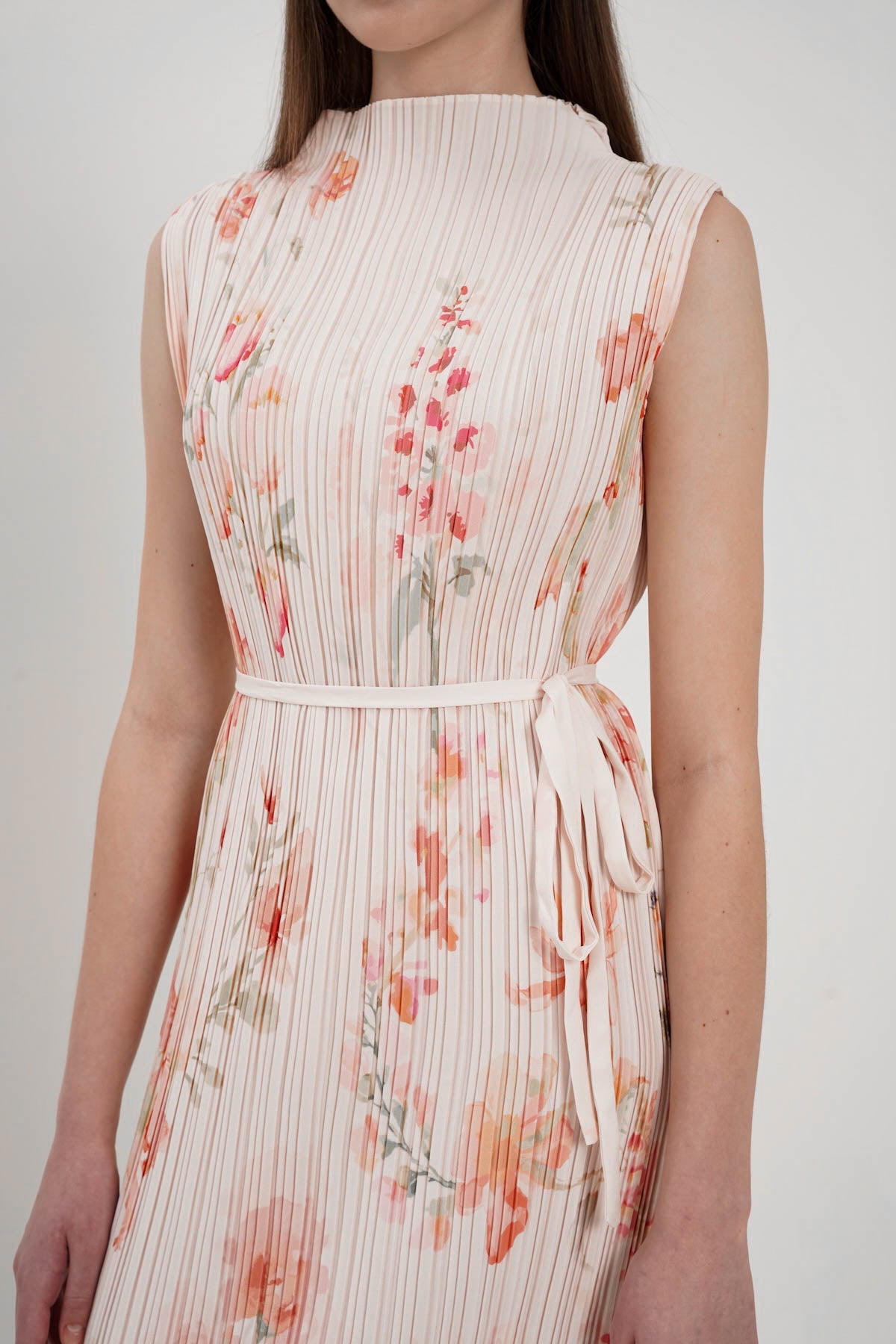 Jasmine Peach Print Dress