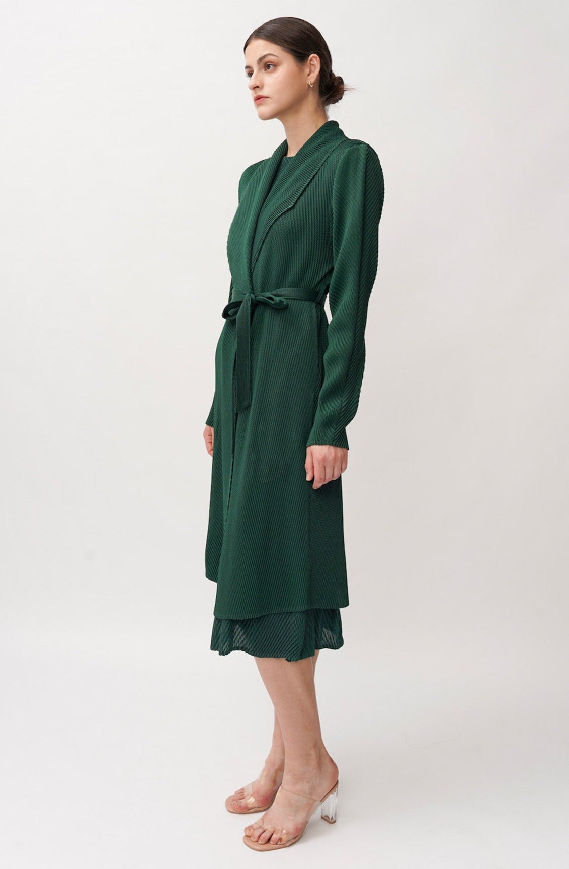 Caleta Pleats Outer In Forest Green