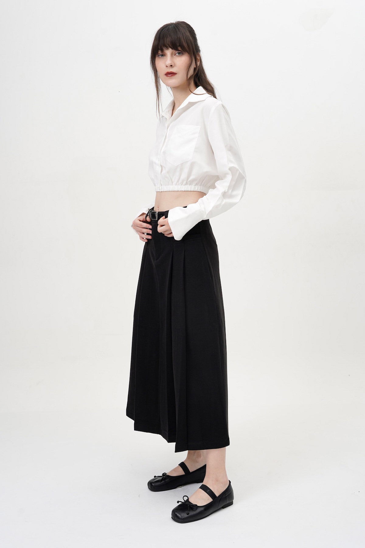 Aveda Midi Skirt In Black (2 LEFT)