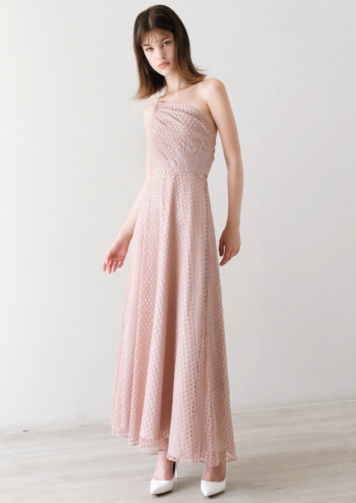 Effie Dress In Dusty Pink