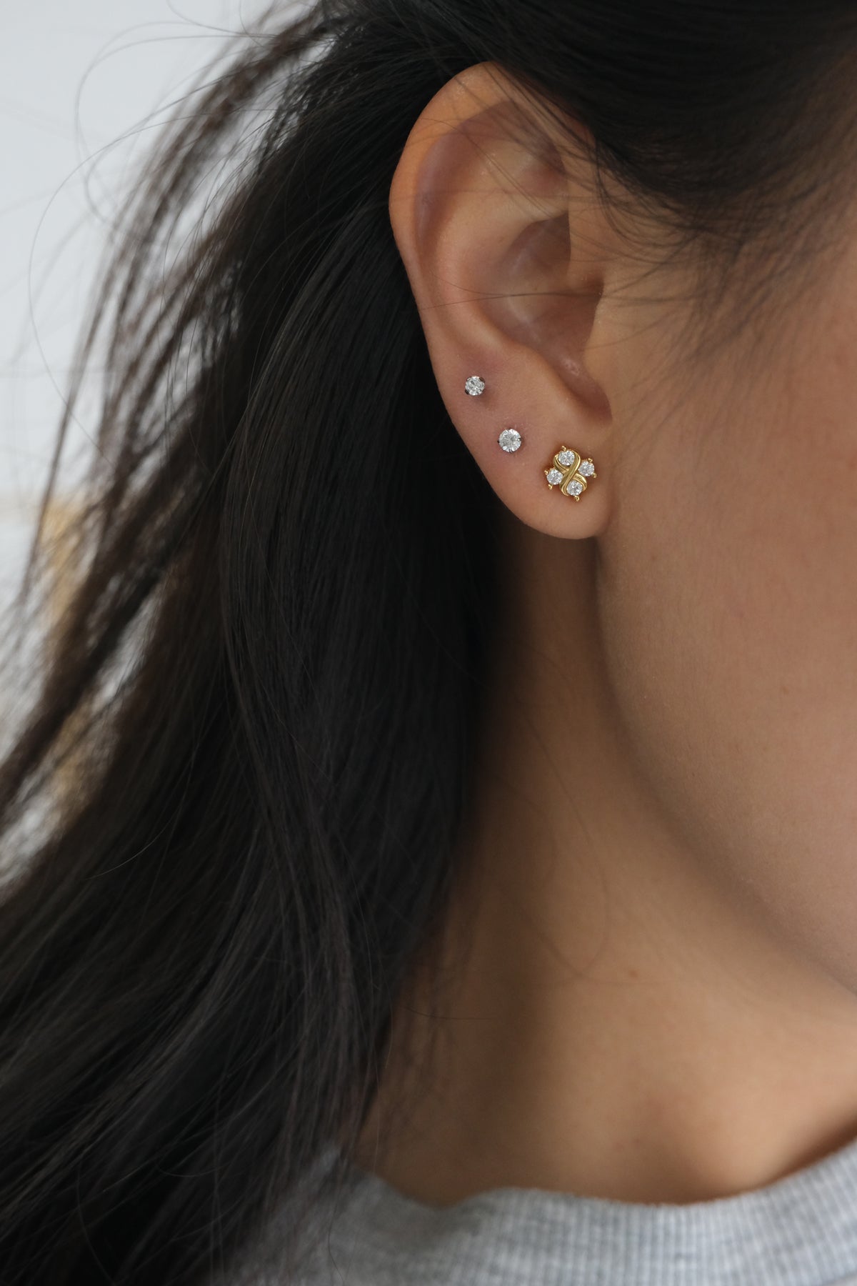 Peony Stud In Gold