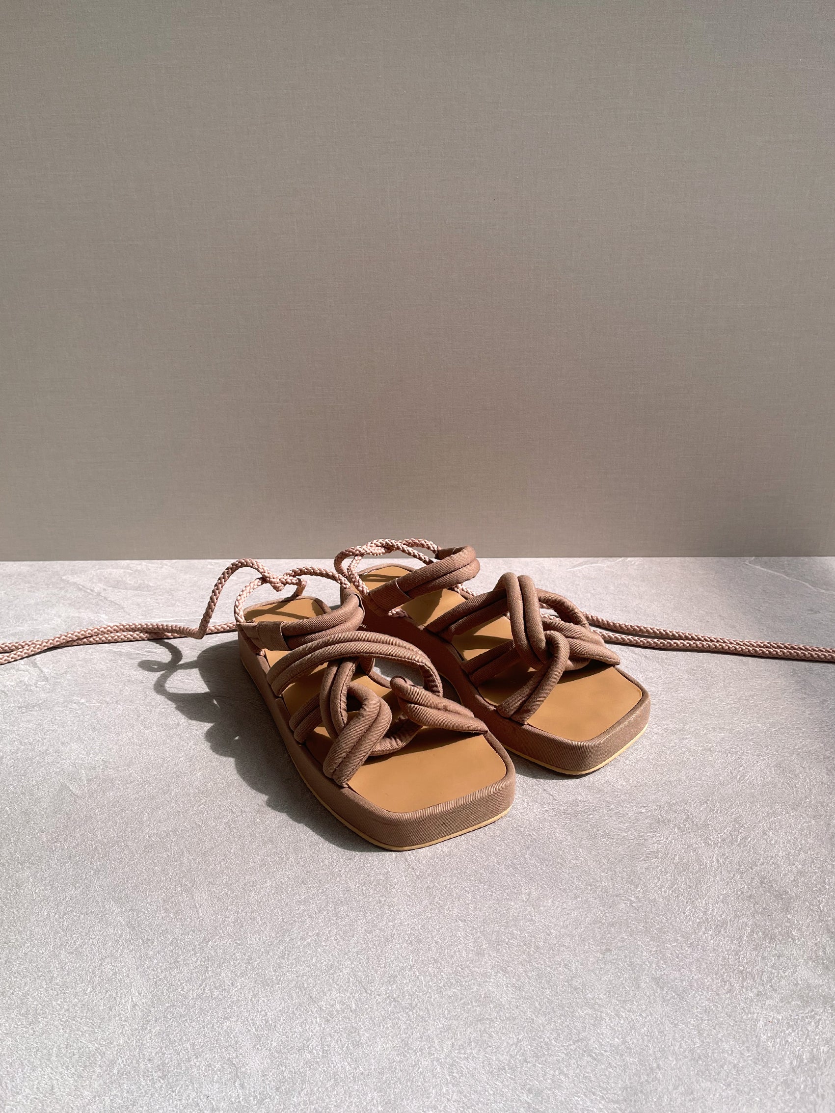 Basalt Sandals In Brown