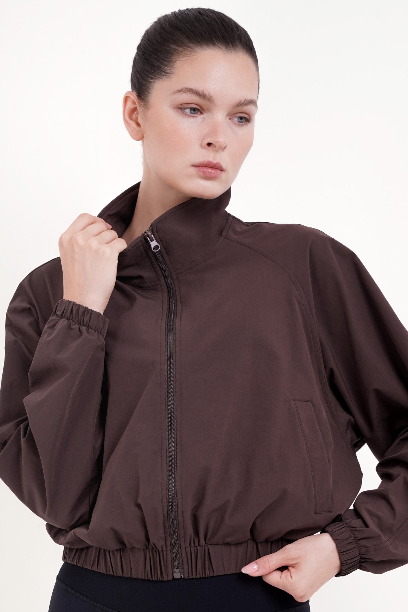 Rusher Bomber Jacket in Espresso
