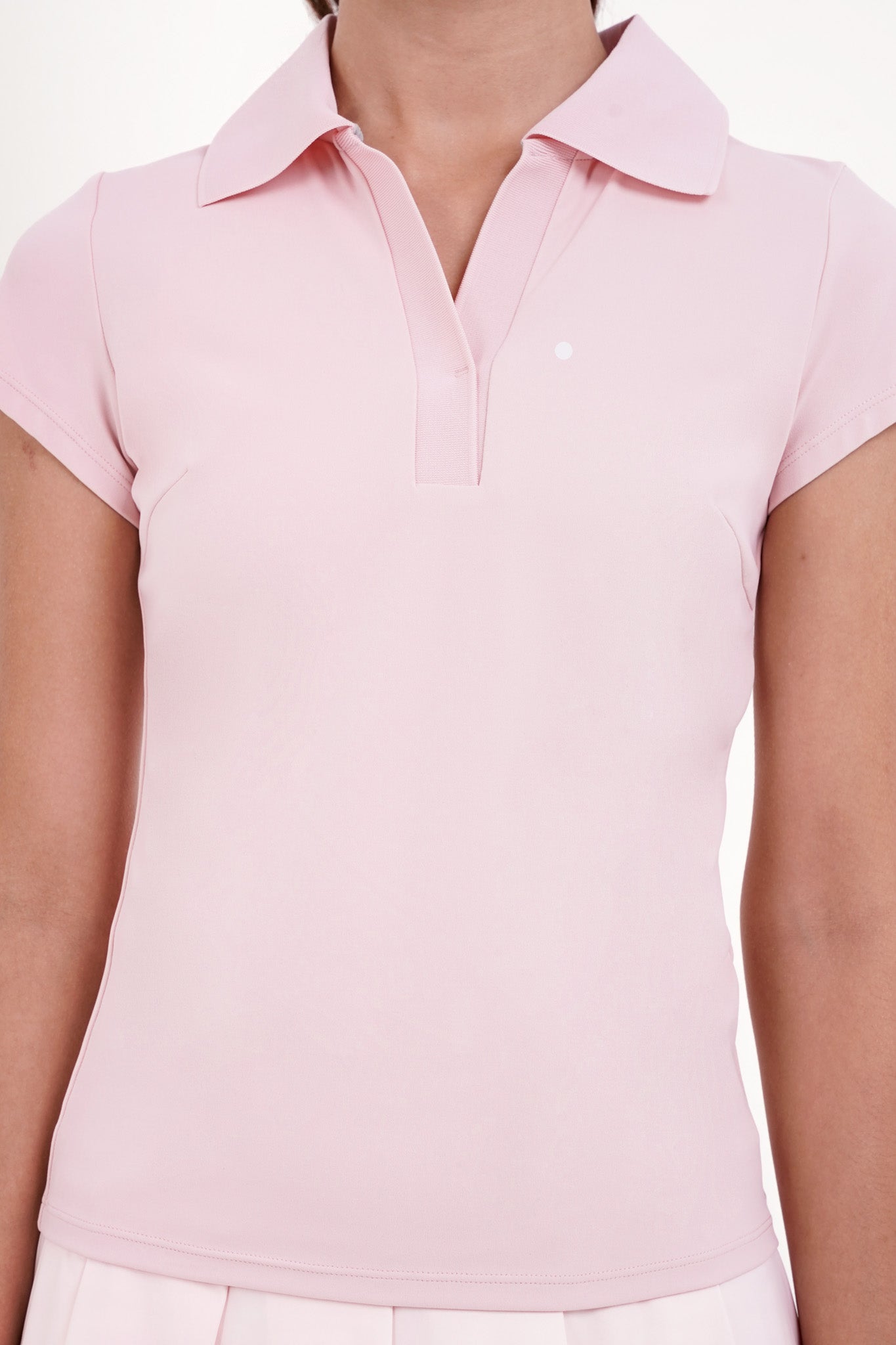 Baseline Polo Top in Rose