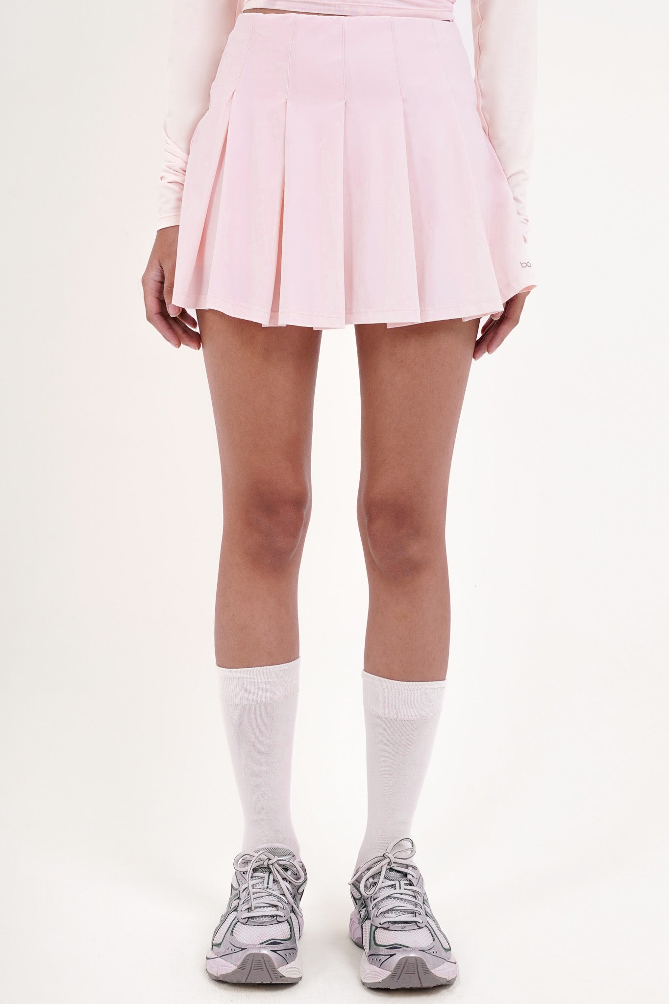 Pitch Pleated Skirt in Blush