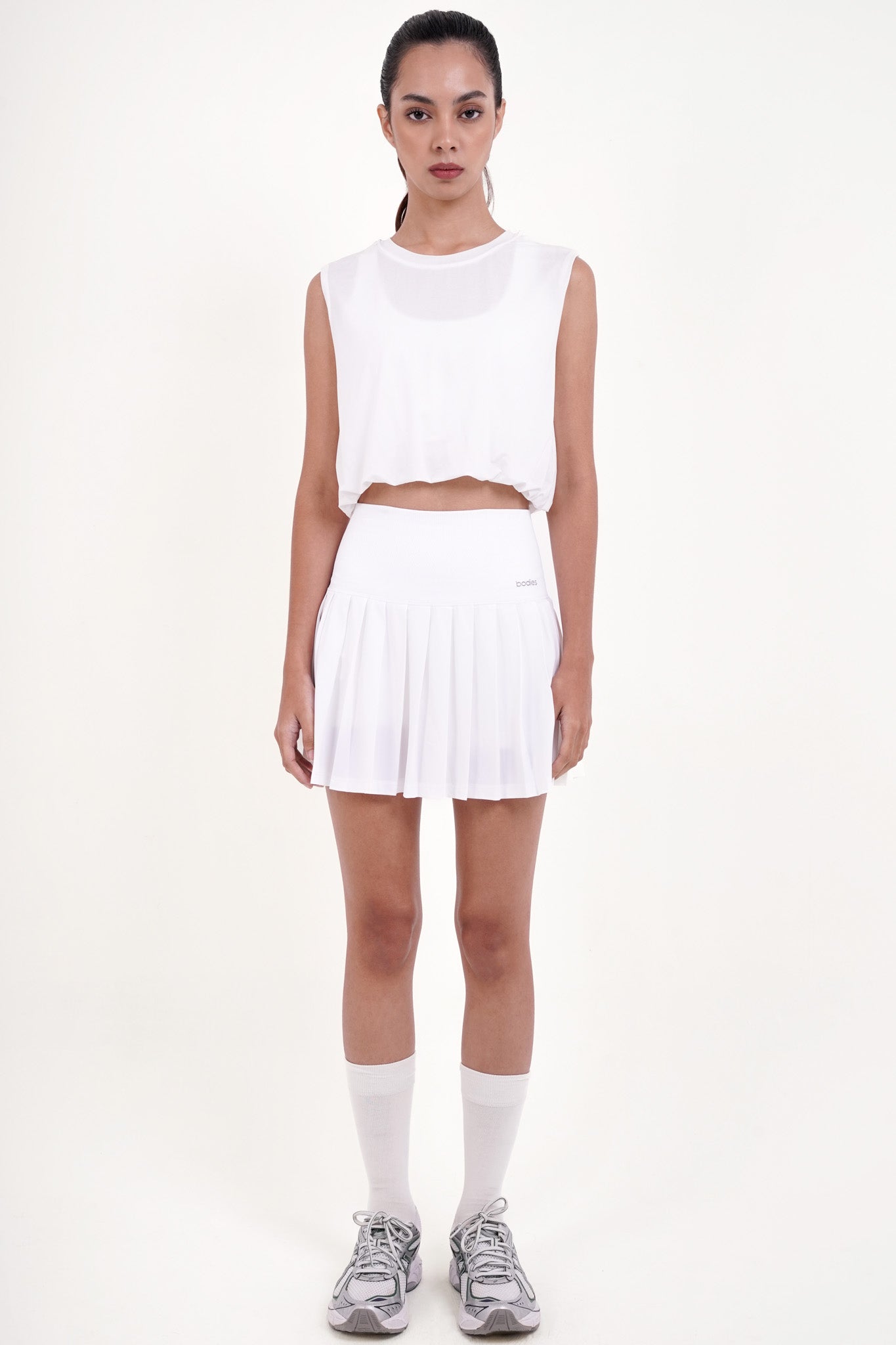 Fluff Tank Top in White