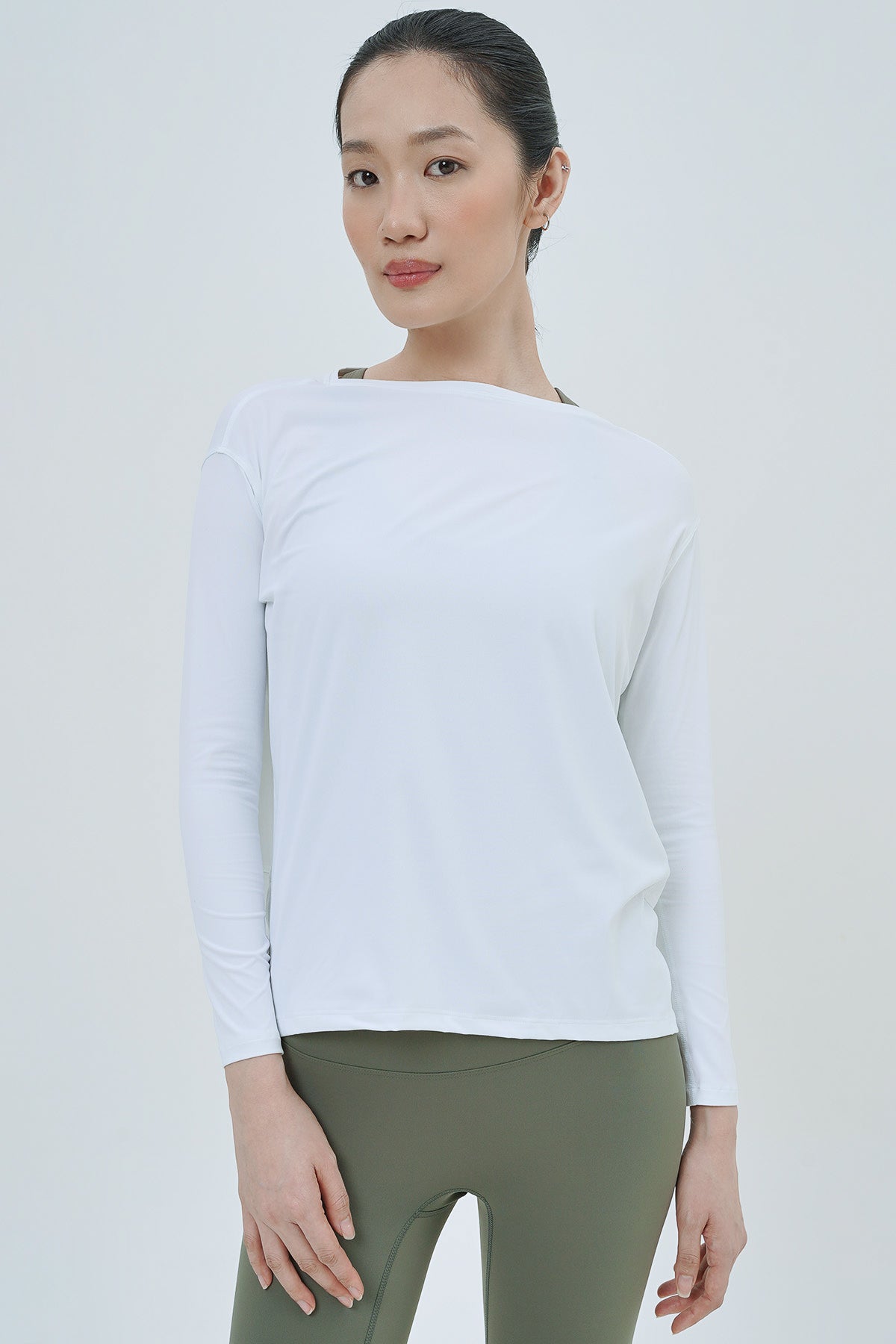 Cove Long Sleeve Top in White