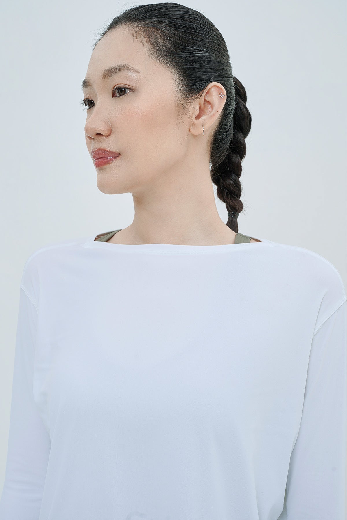 Cove Long Sleeve Top in White