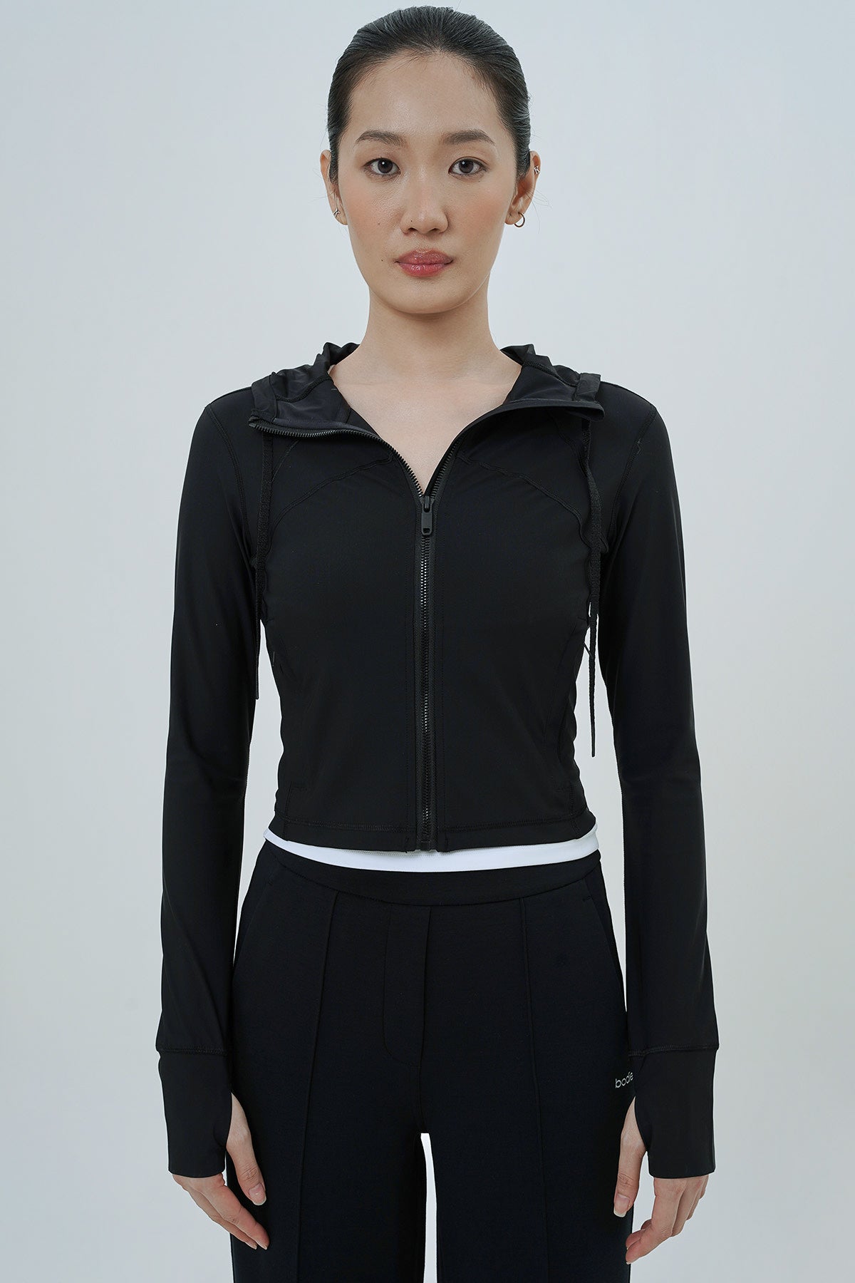 Lightweight Cropped Jacket in Black