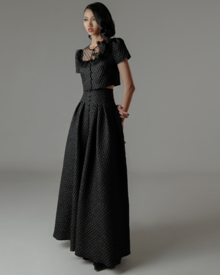 Yasmine Maxi Skirt In Black
