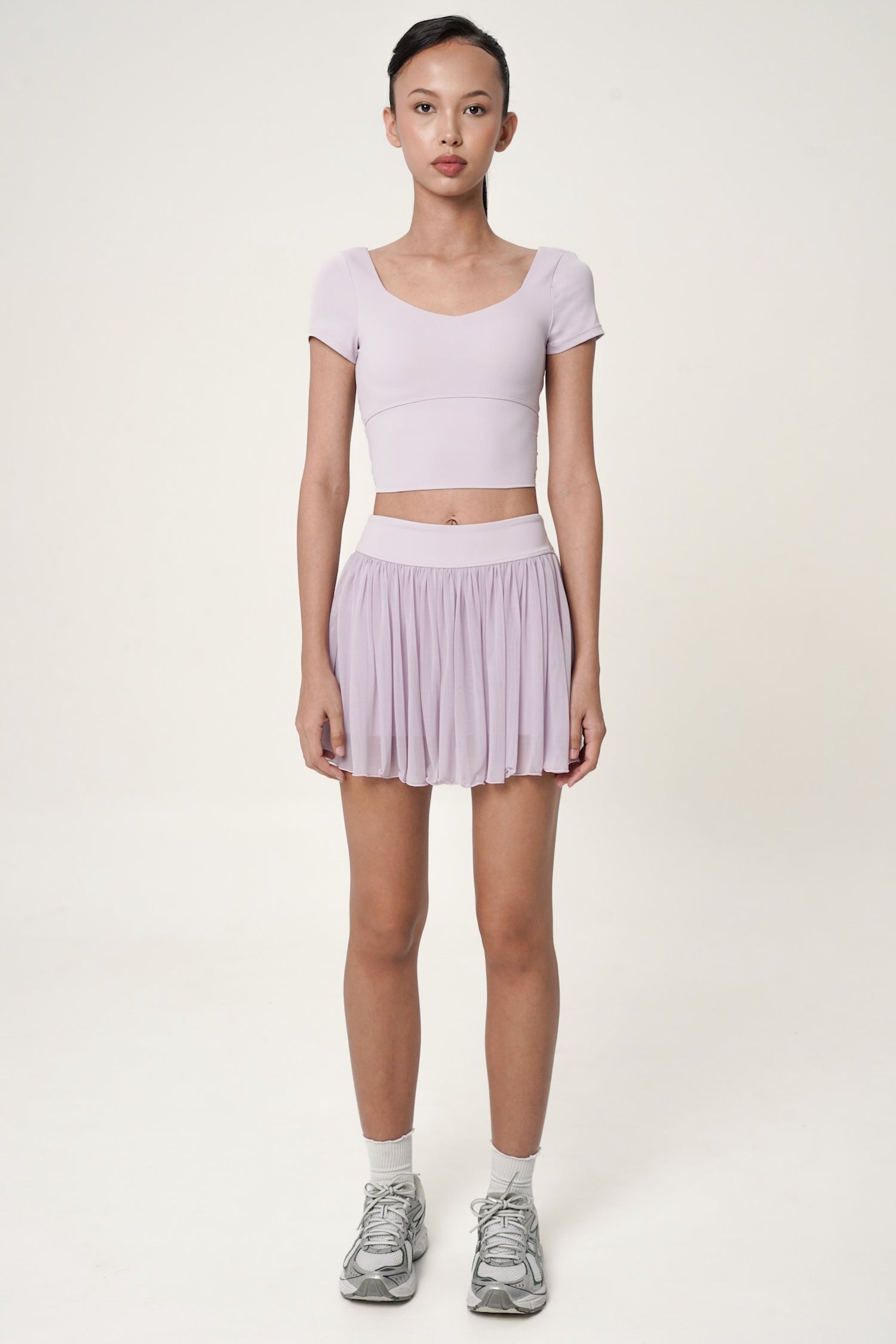 Ruffled Skirt in Lilac