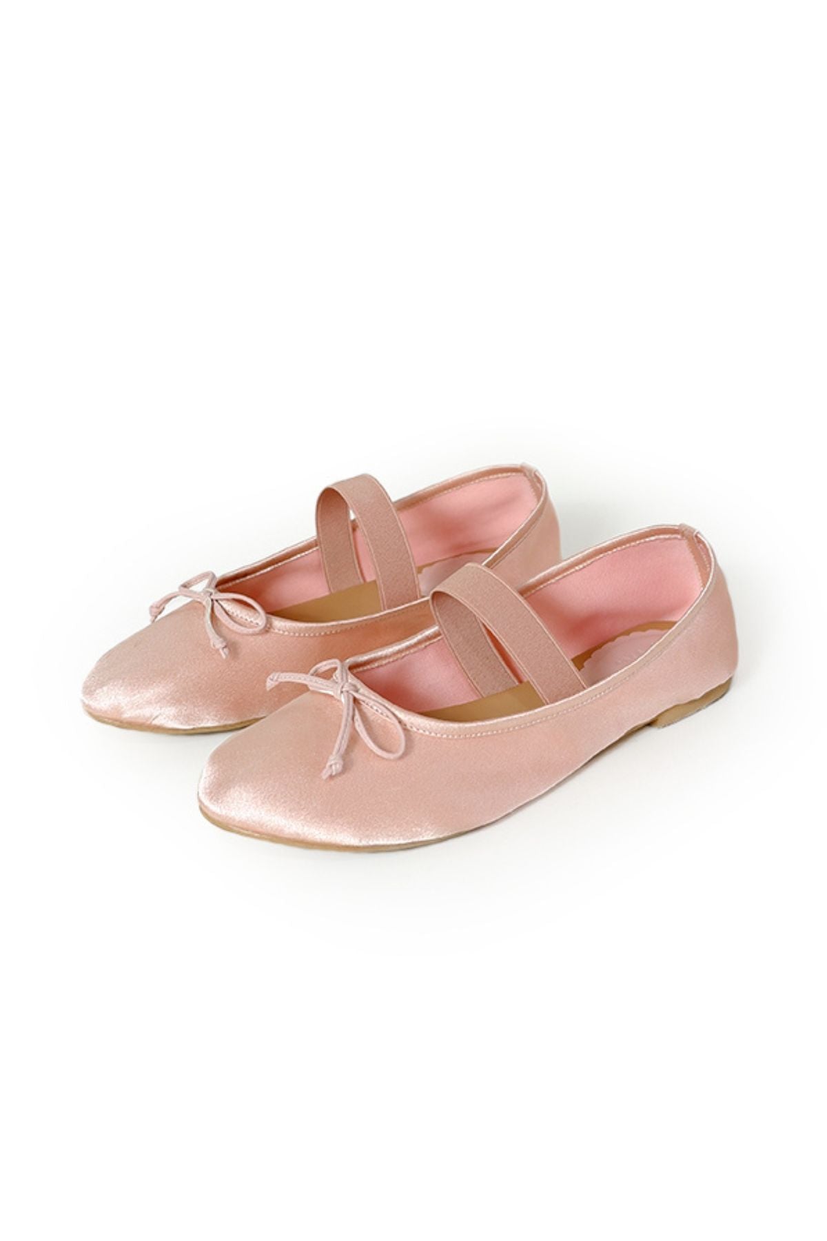 Emma Flat In Pink Satin