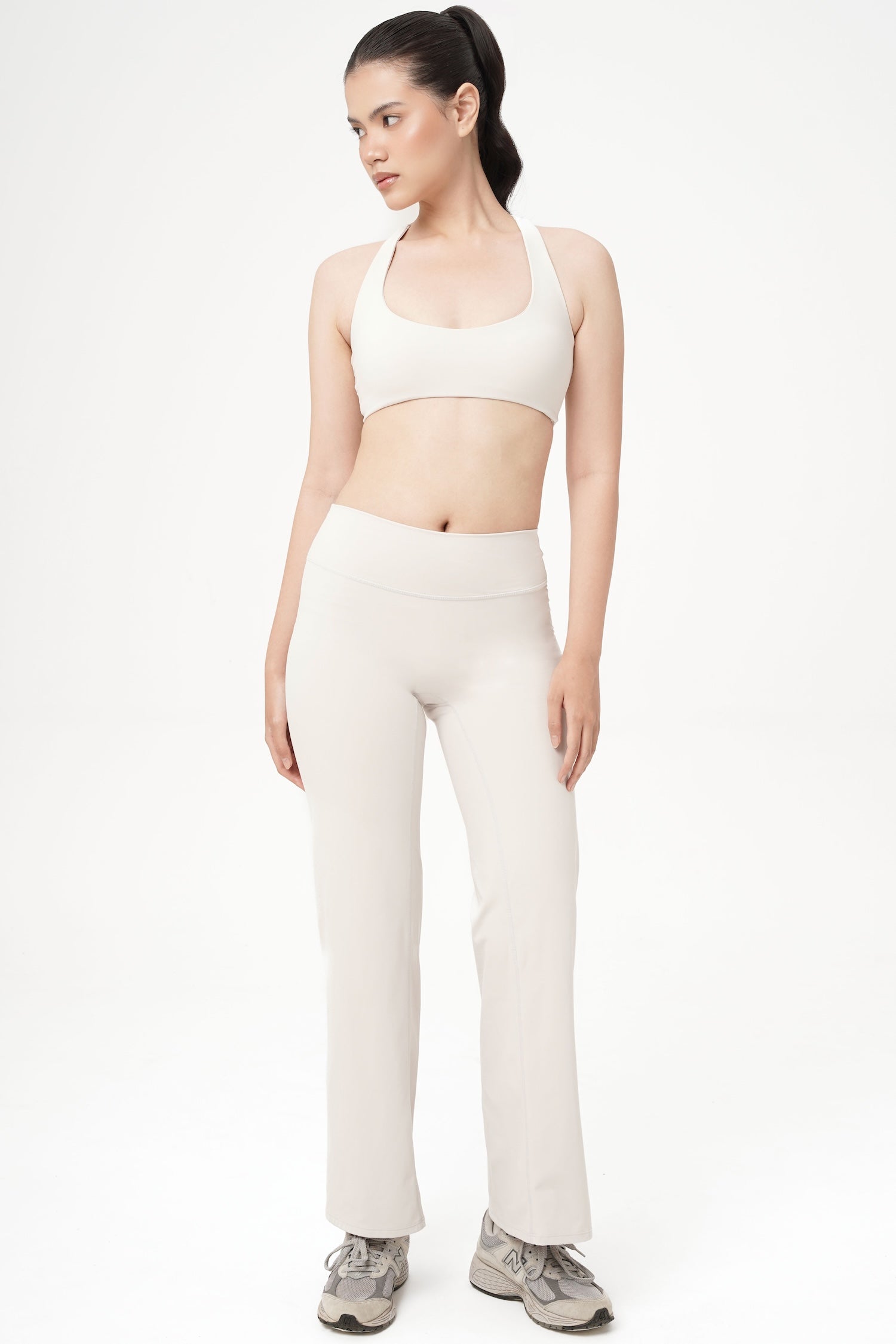 Smooth Straight Pants in Eggshell