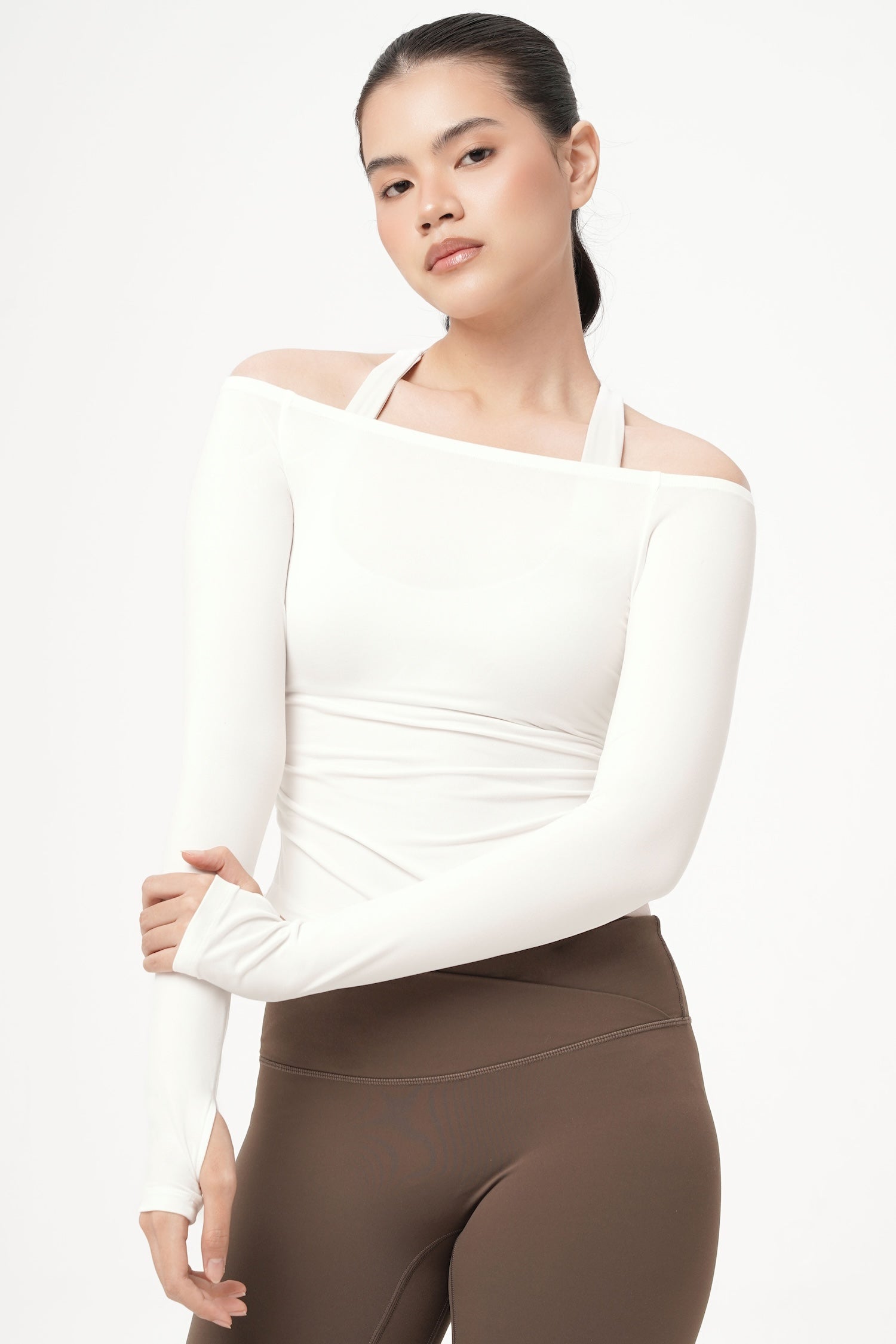 Finesse Off Shoulder Top in White