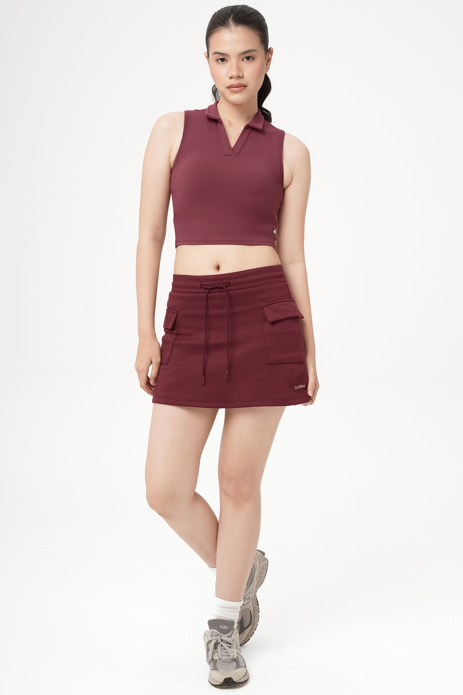 Cargo Skirt in Burgundy Wine