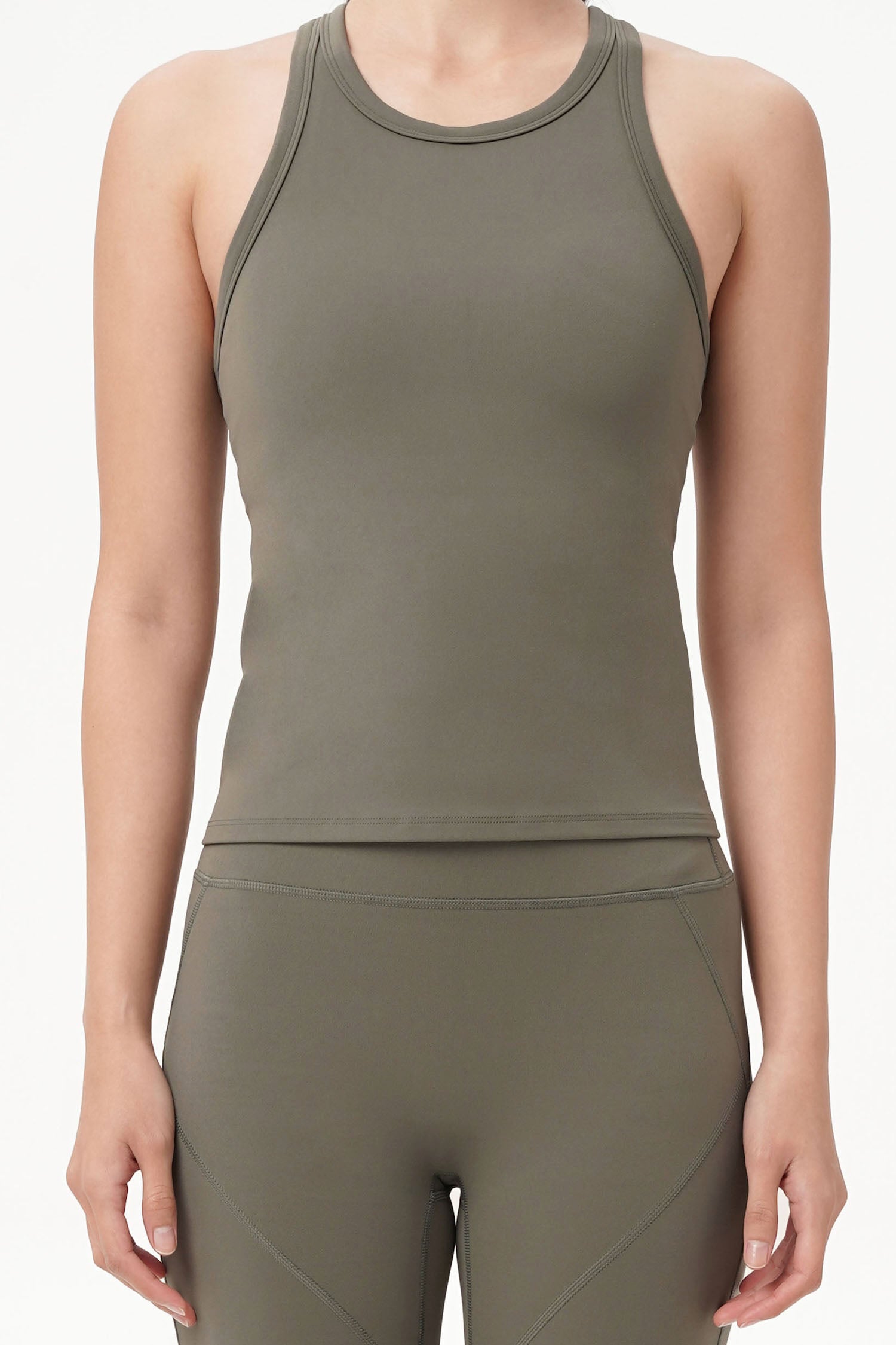 Routine Bra Top in Moss