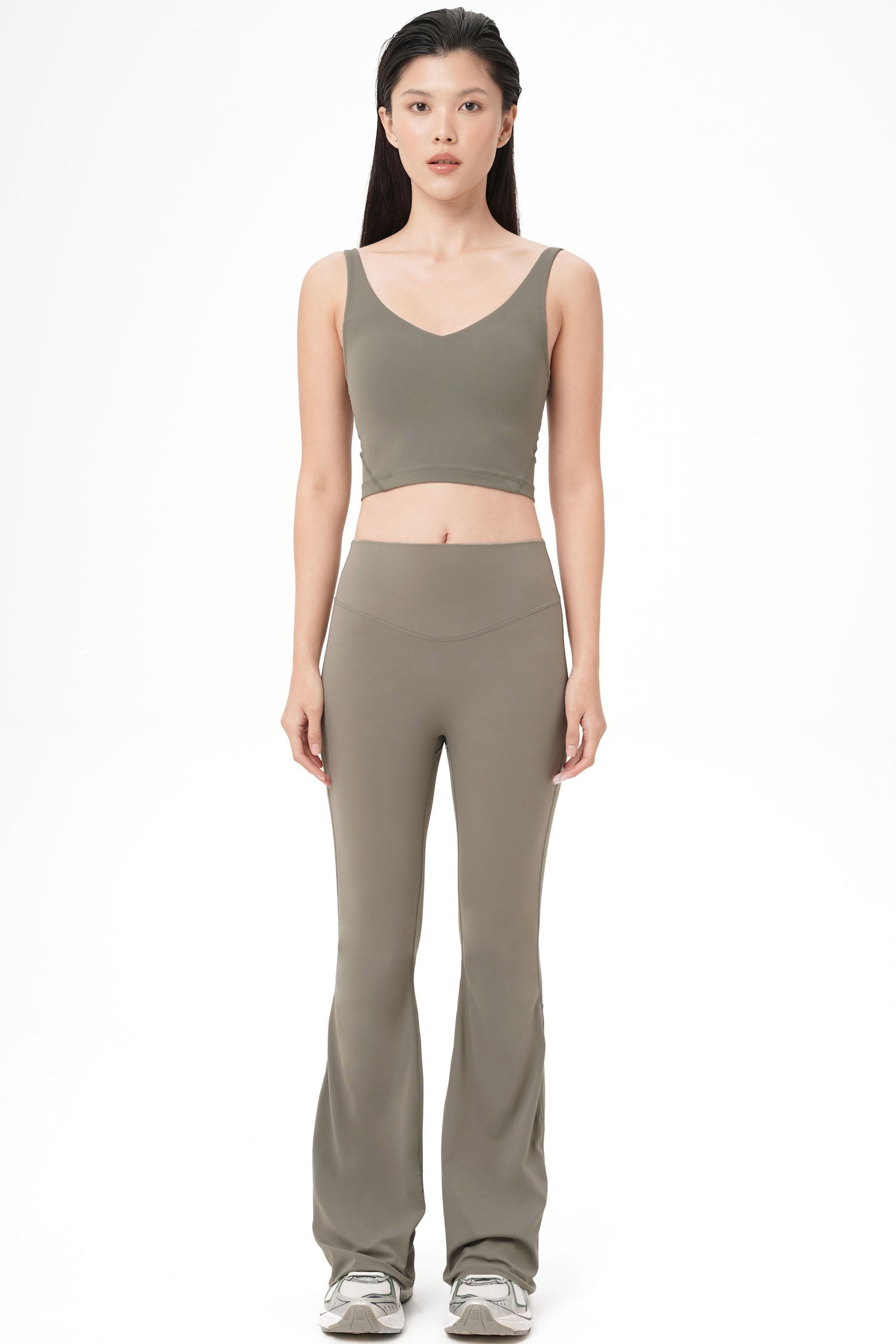 Ultrasoft Moss Flare Pants