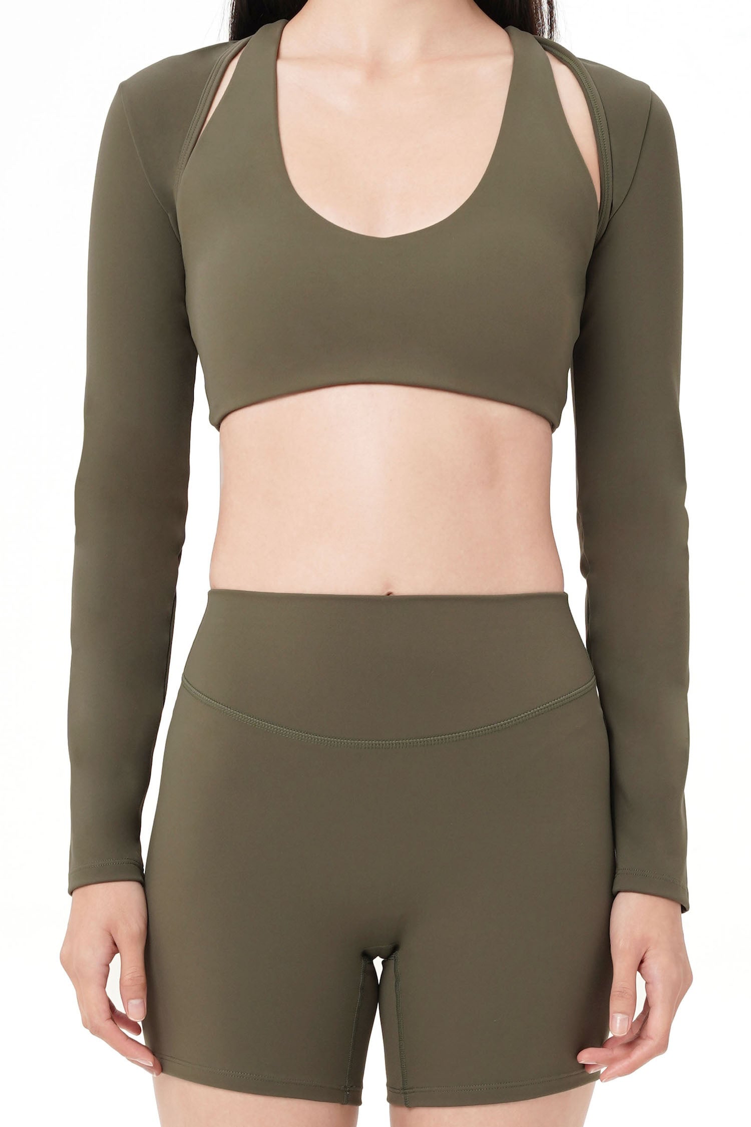 Lunette Long Sleeve Outer in Moss