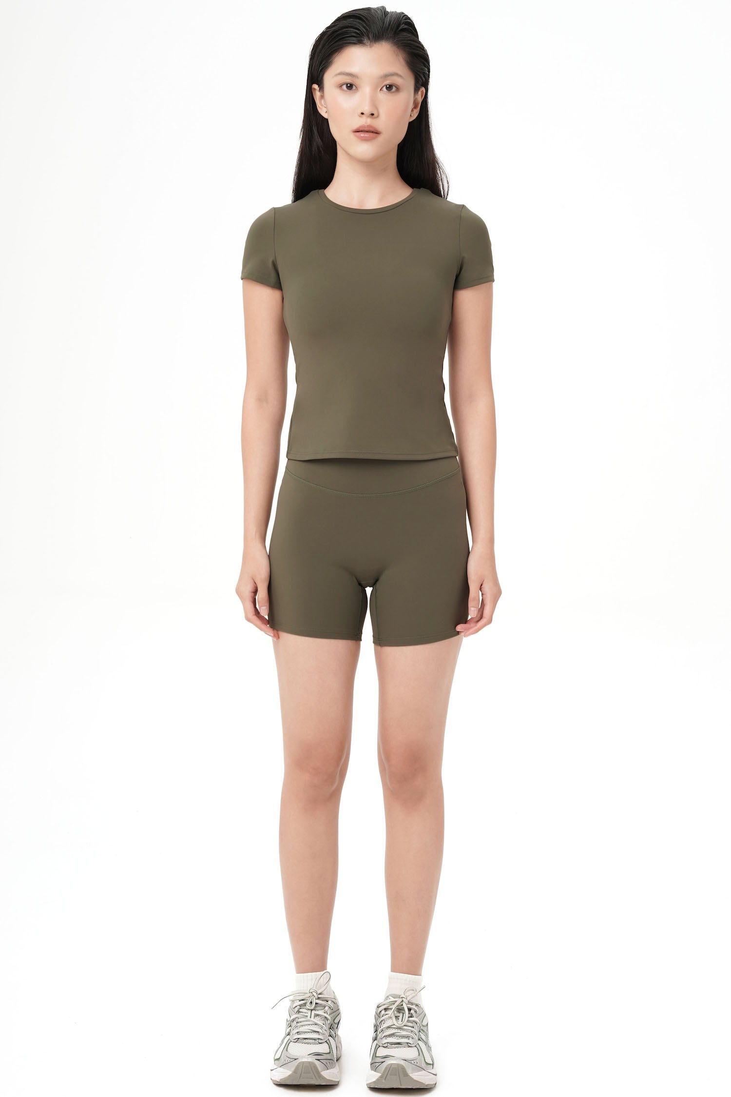 Solene Baby Tee in Moss