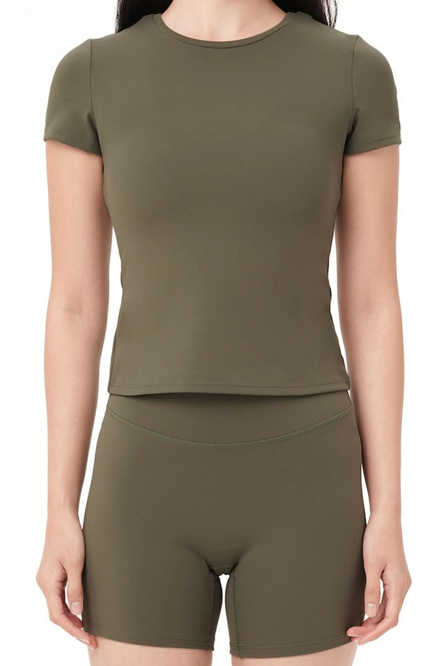 Solene Baby Tee in Moss