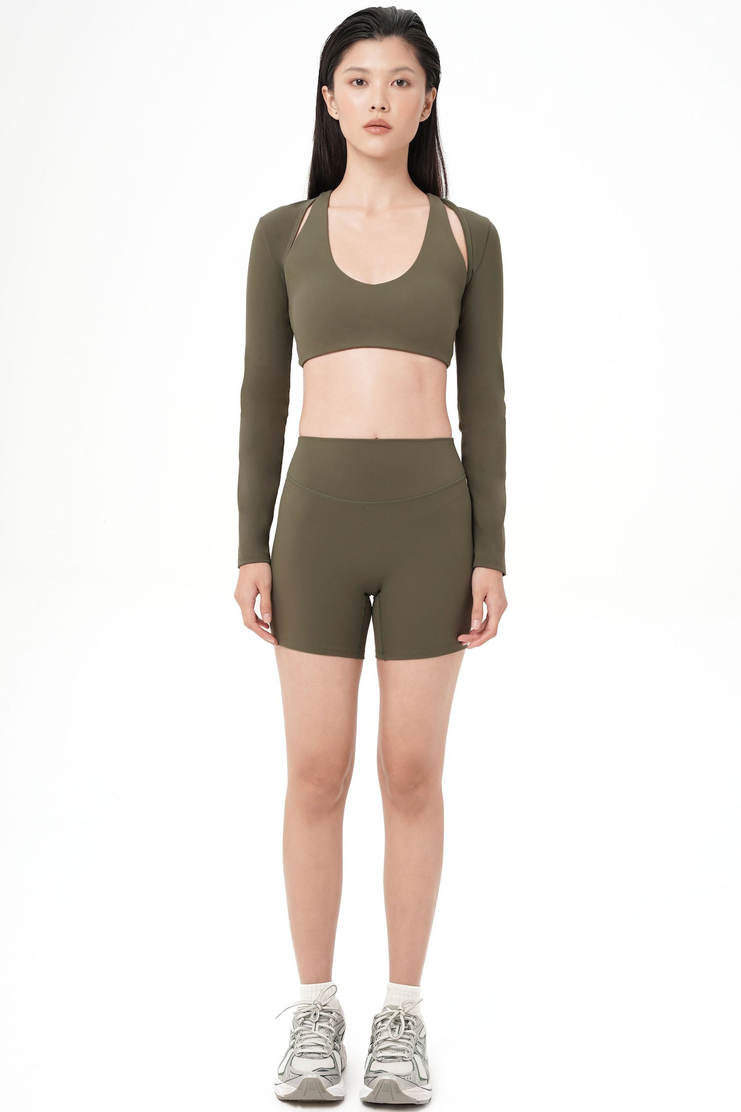 Lunette Long Sleeve Outer in Moss