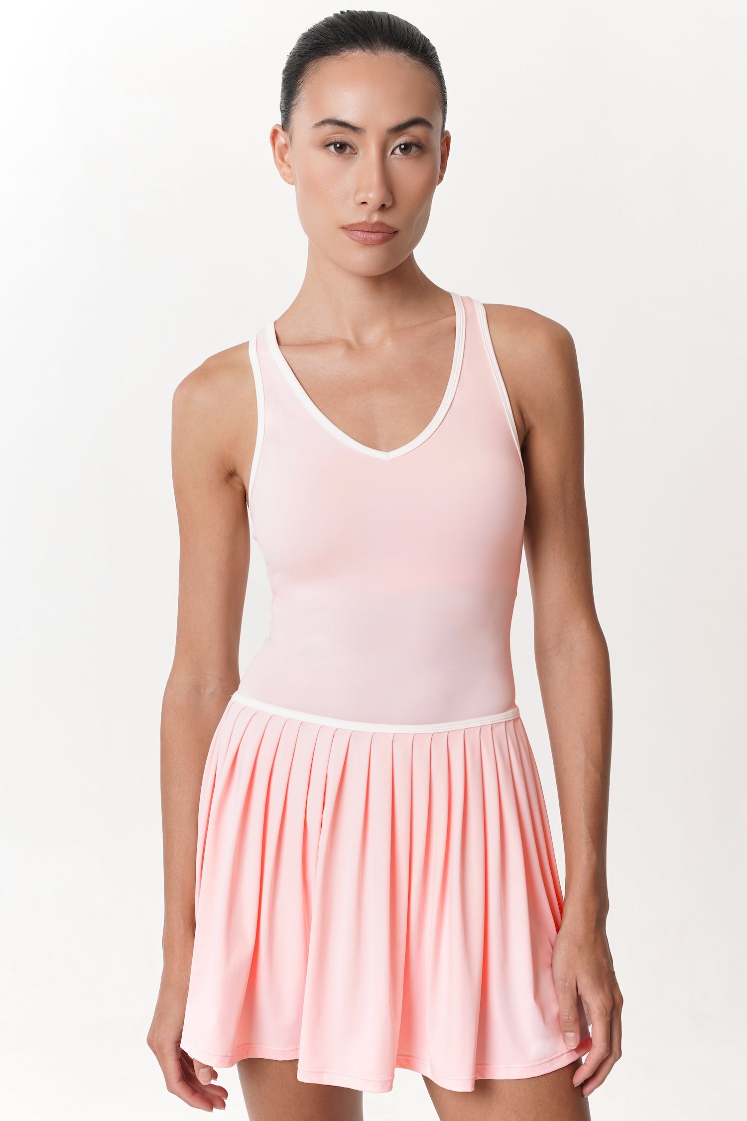 Limitless Contrast Dress in Rose