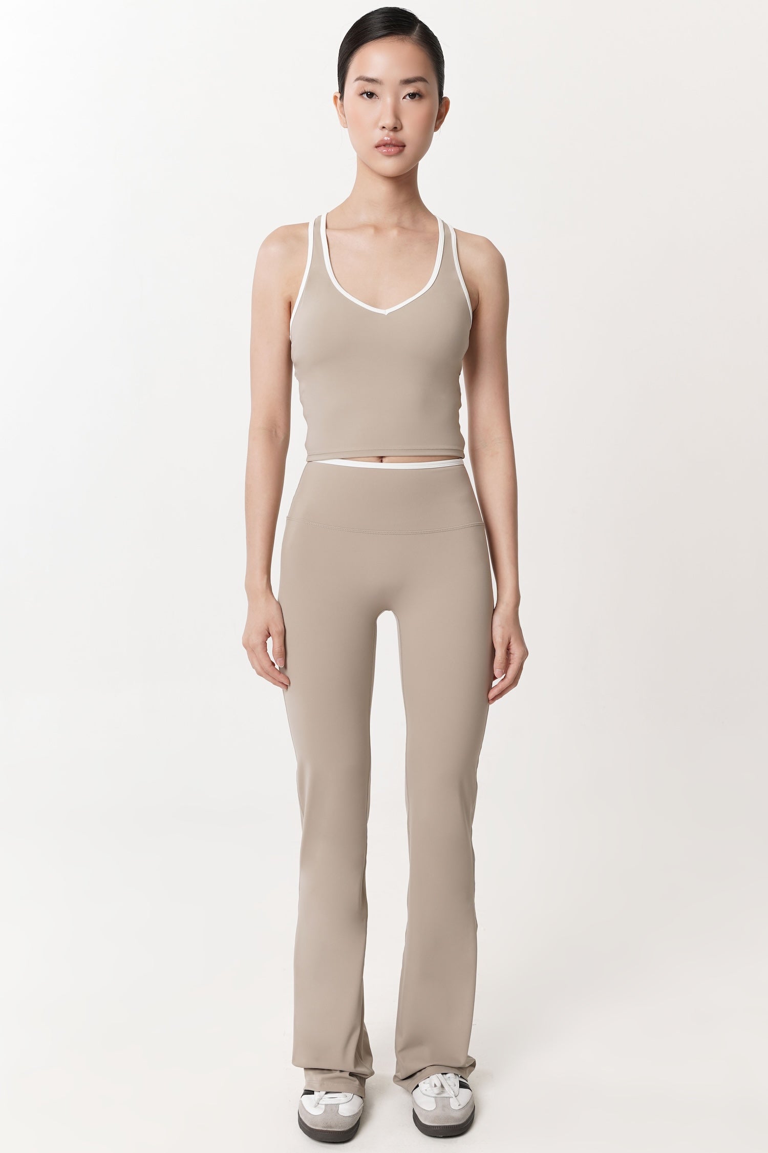 Cop Flare Pants in Khaki