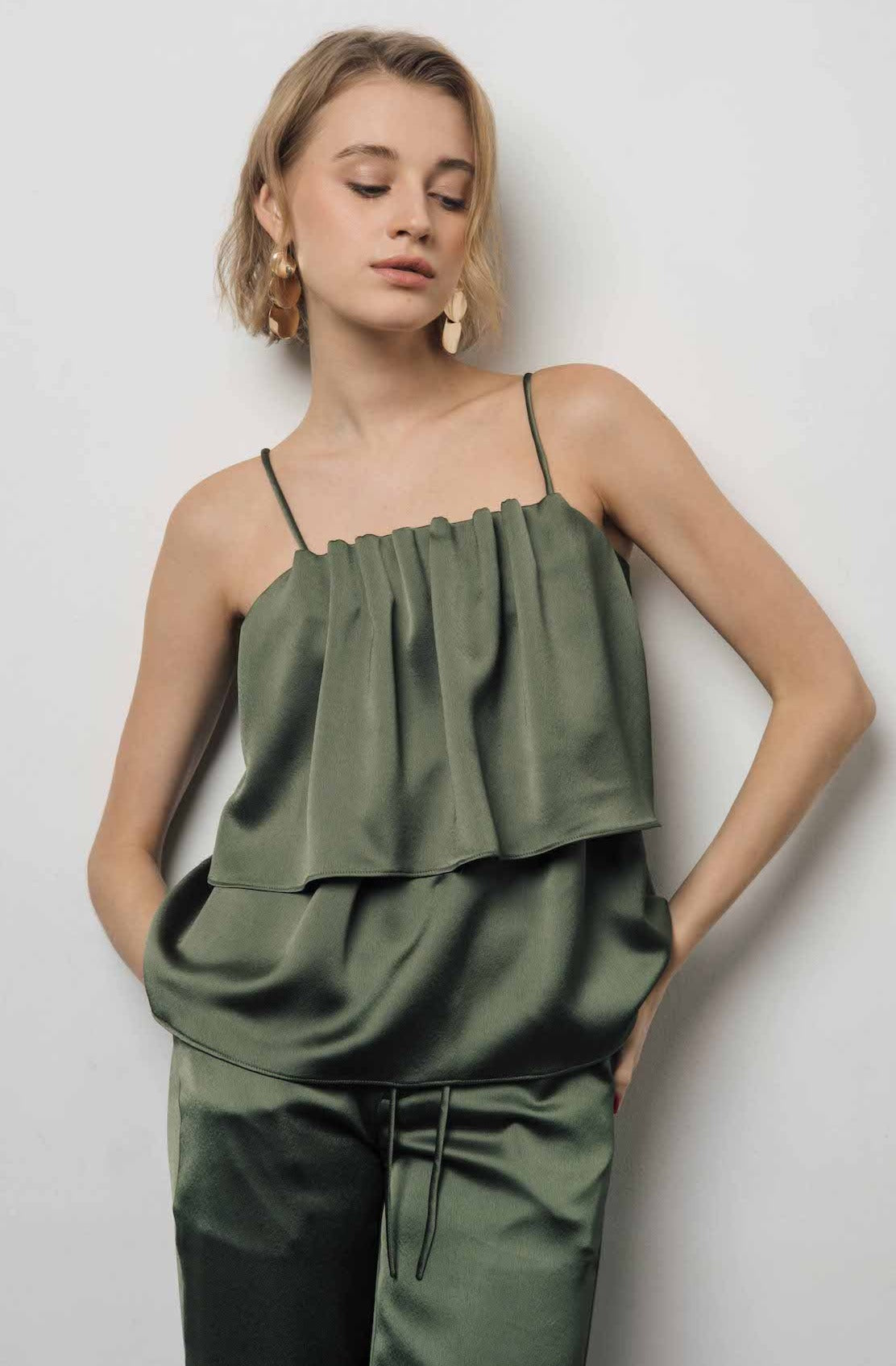 Hardy Top In Olive Green