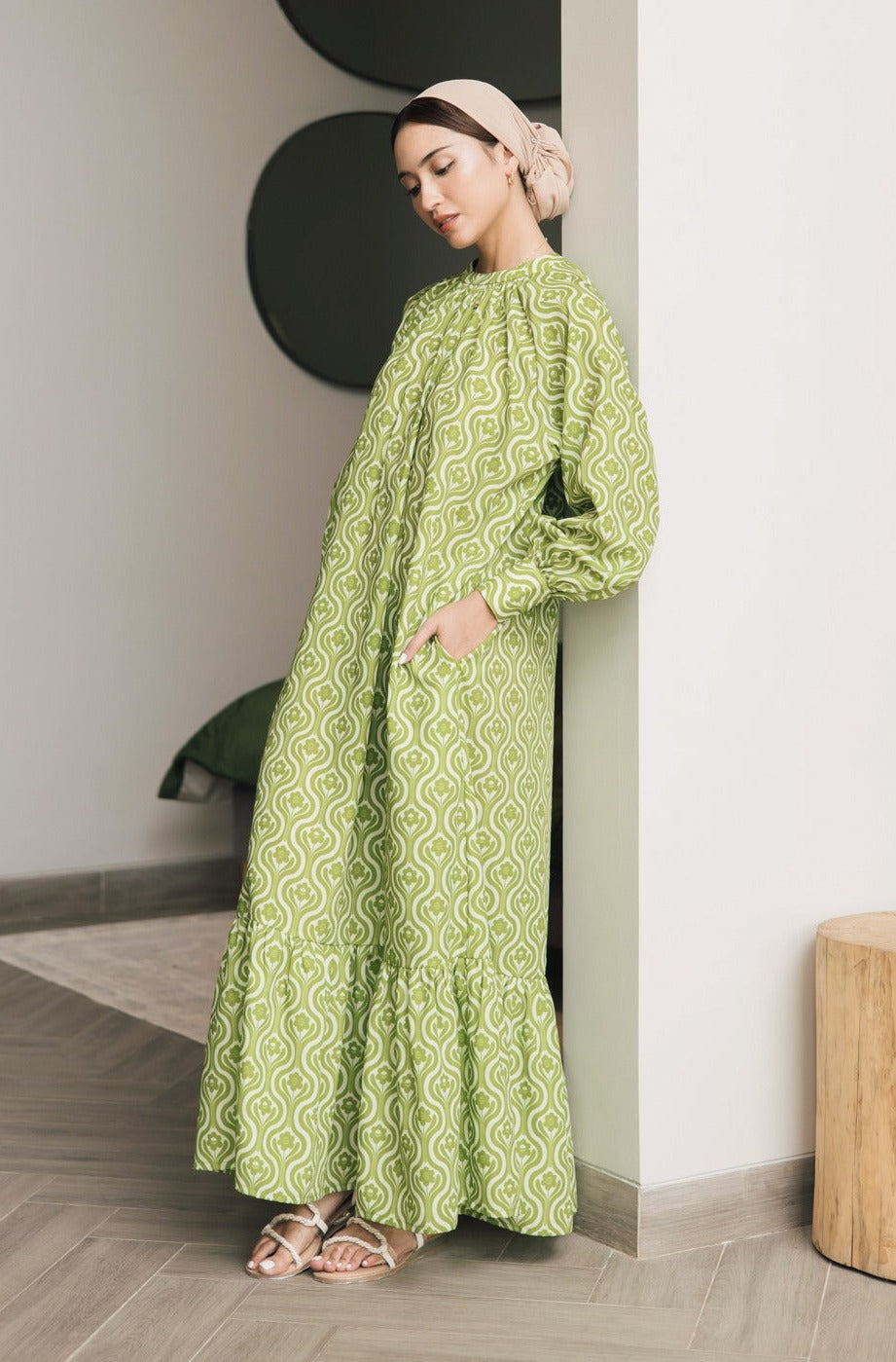 Madinah Maxi Dress In Green