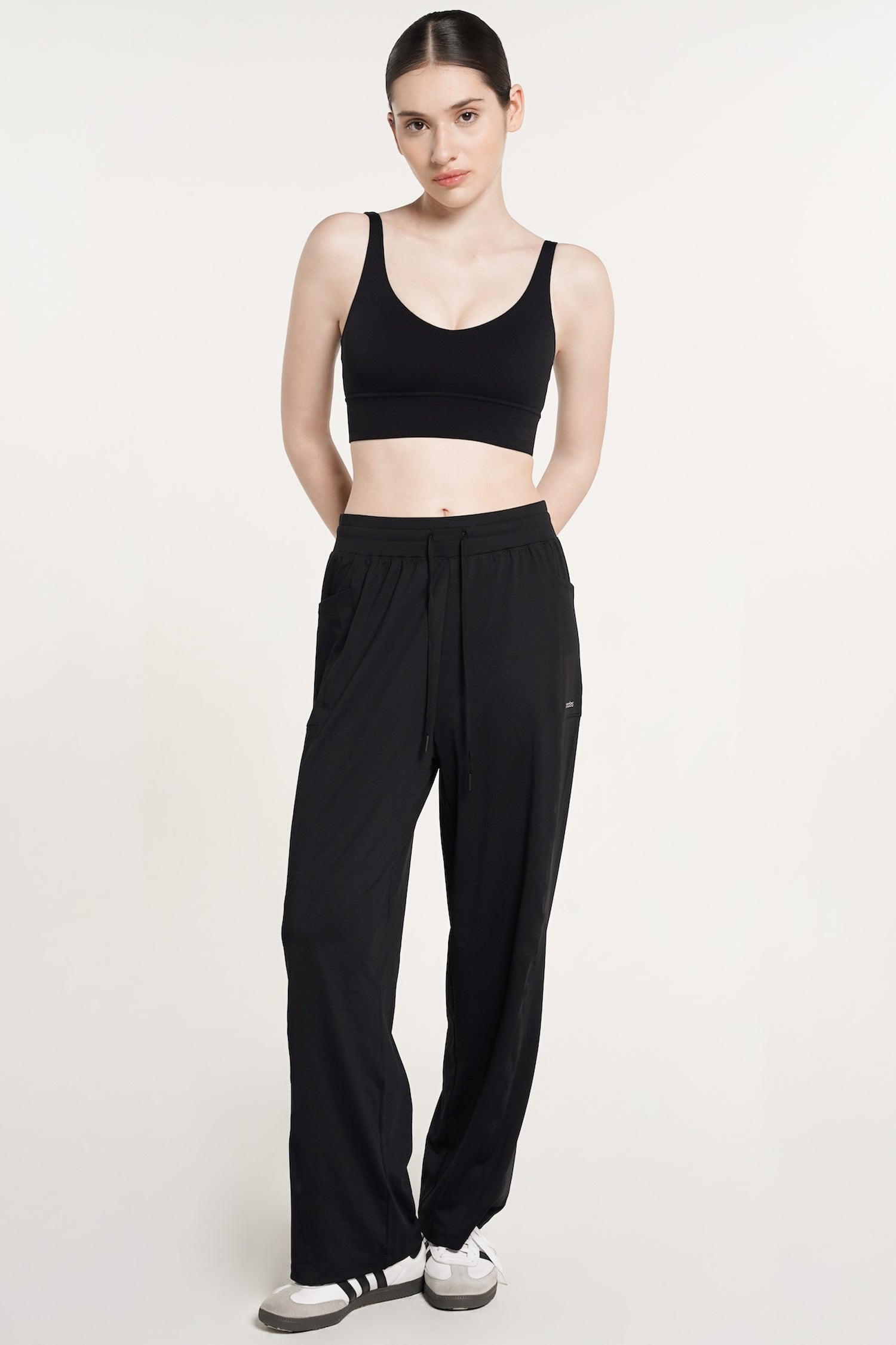 Essence Straight Pants in Black