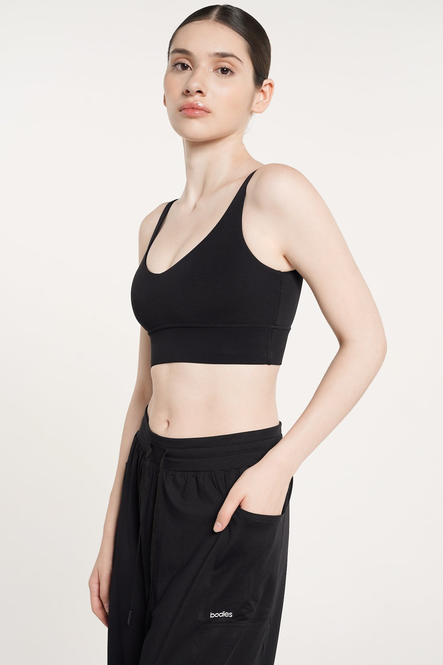 Essence Straight Pants in Black