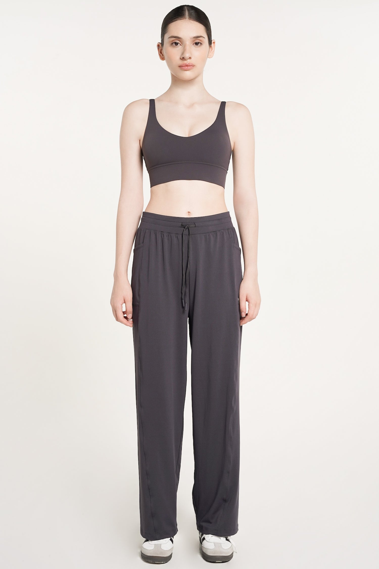 Essence Straight Pants in Graphite Grey