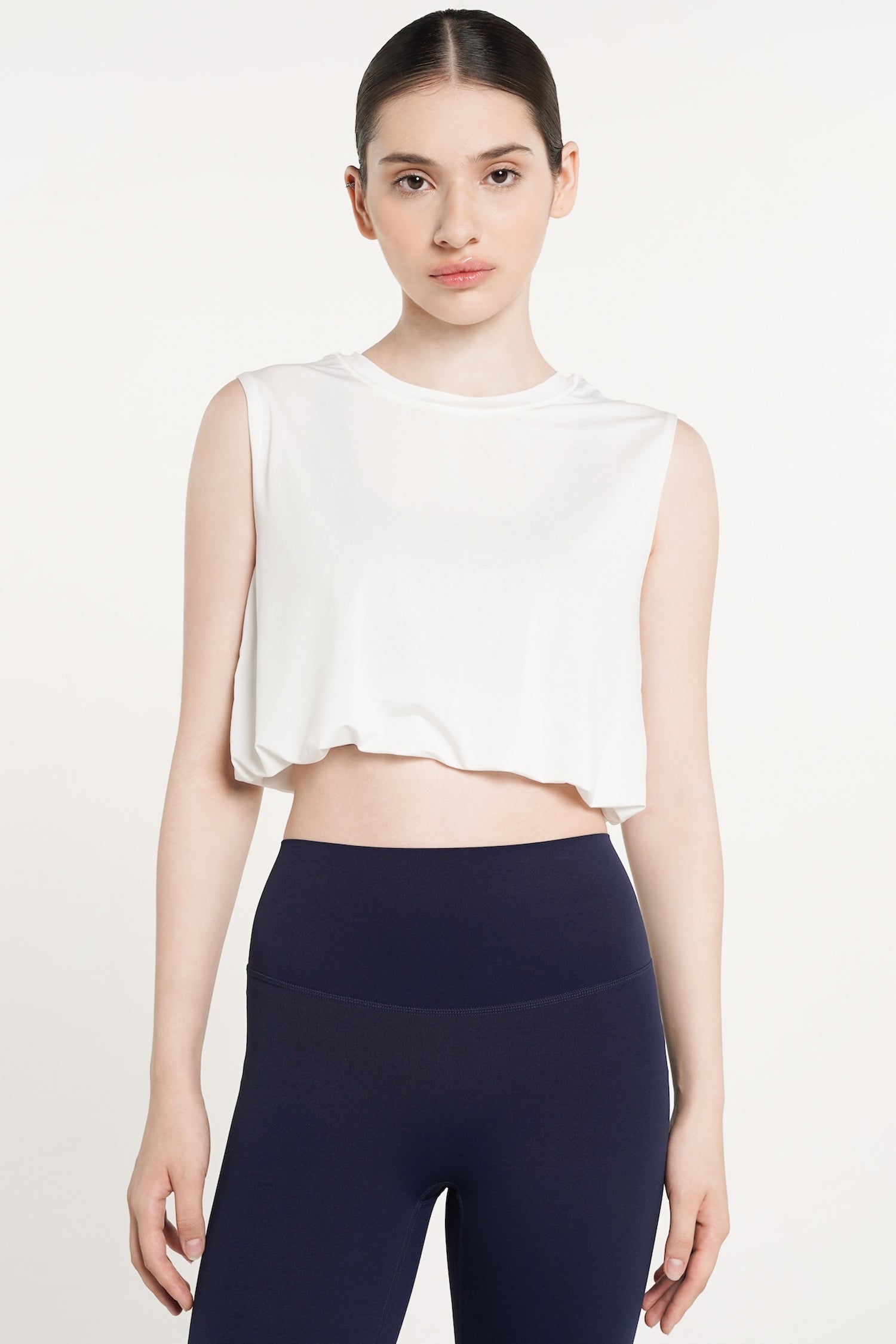 Fluff Tank Top in White