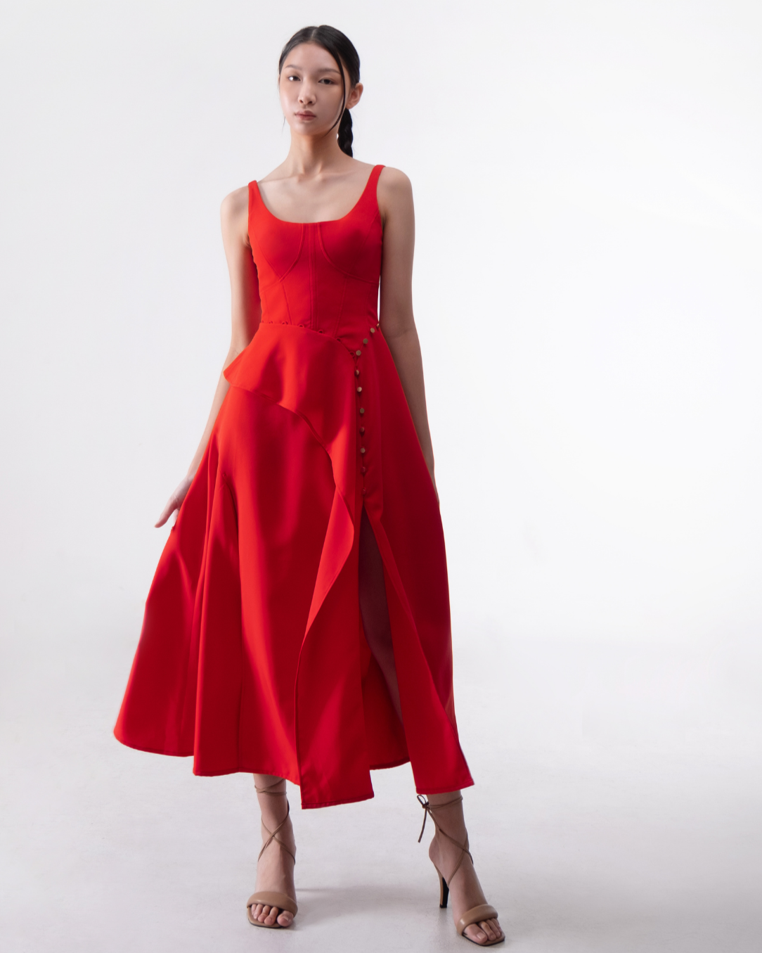 Rosamund Dress In Red