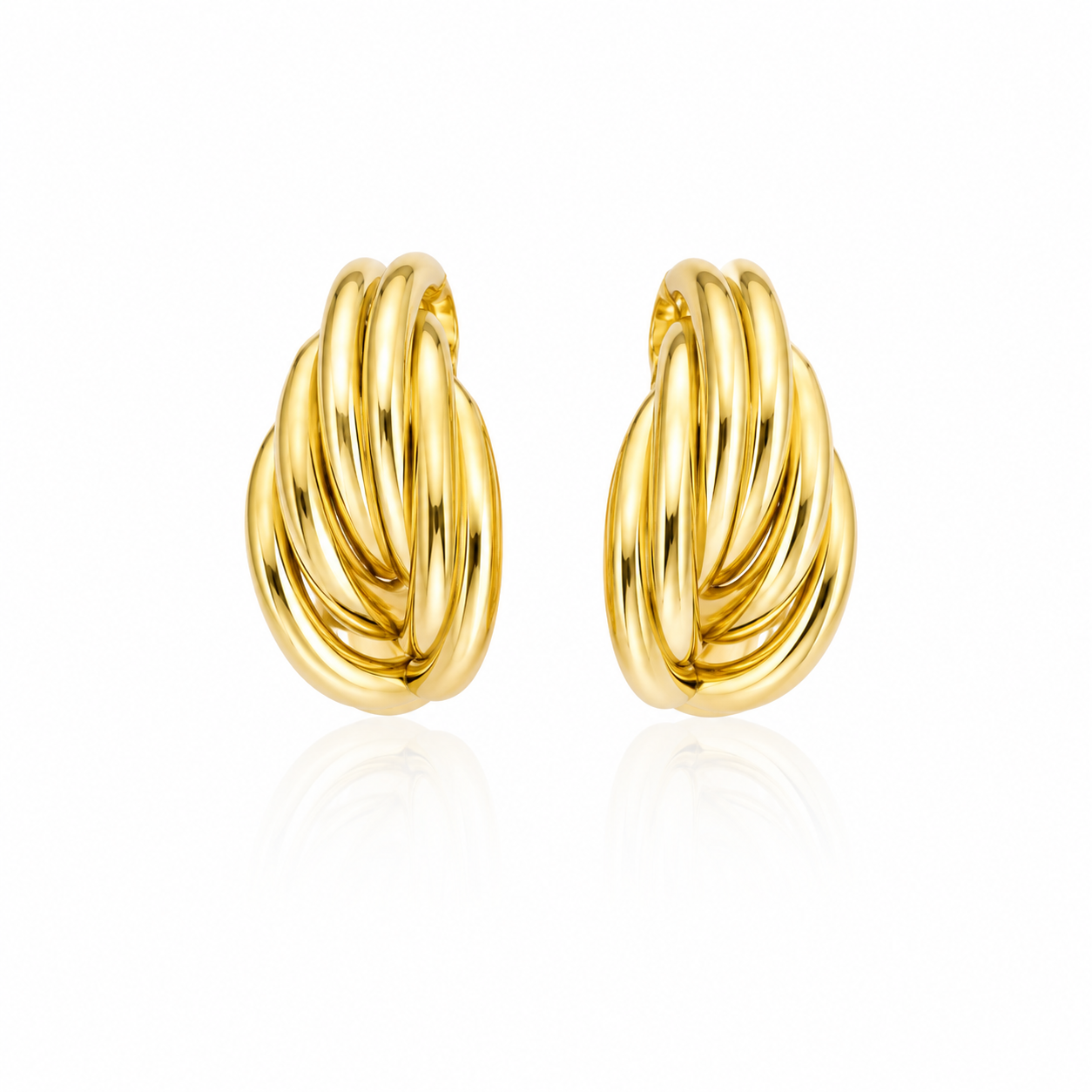 Swan Earring In Gold