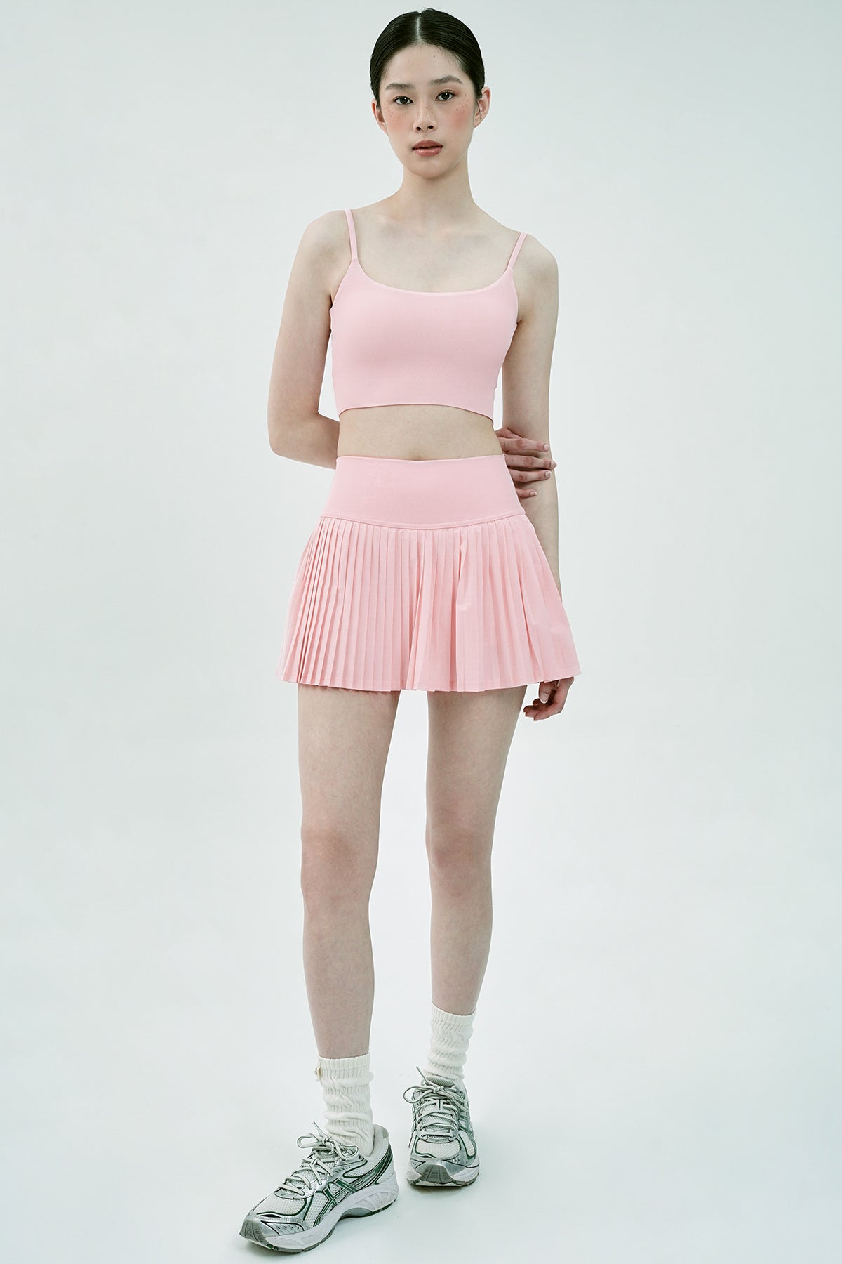 Lavish Pleated Tennis Skirt in Blush
