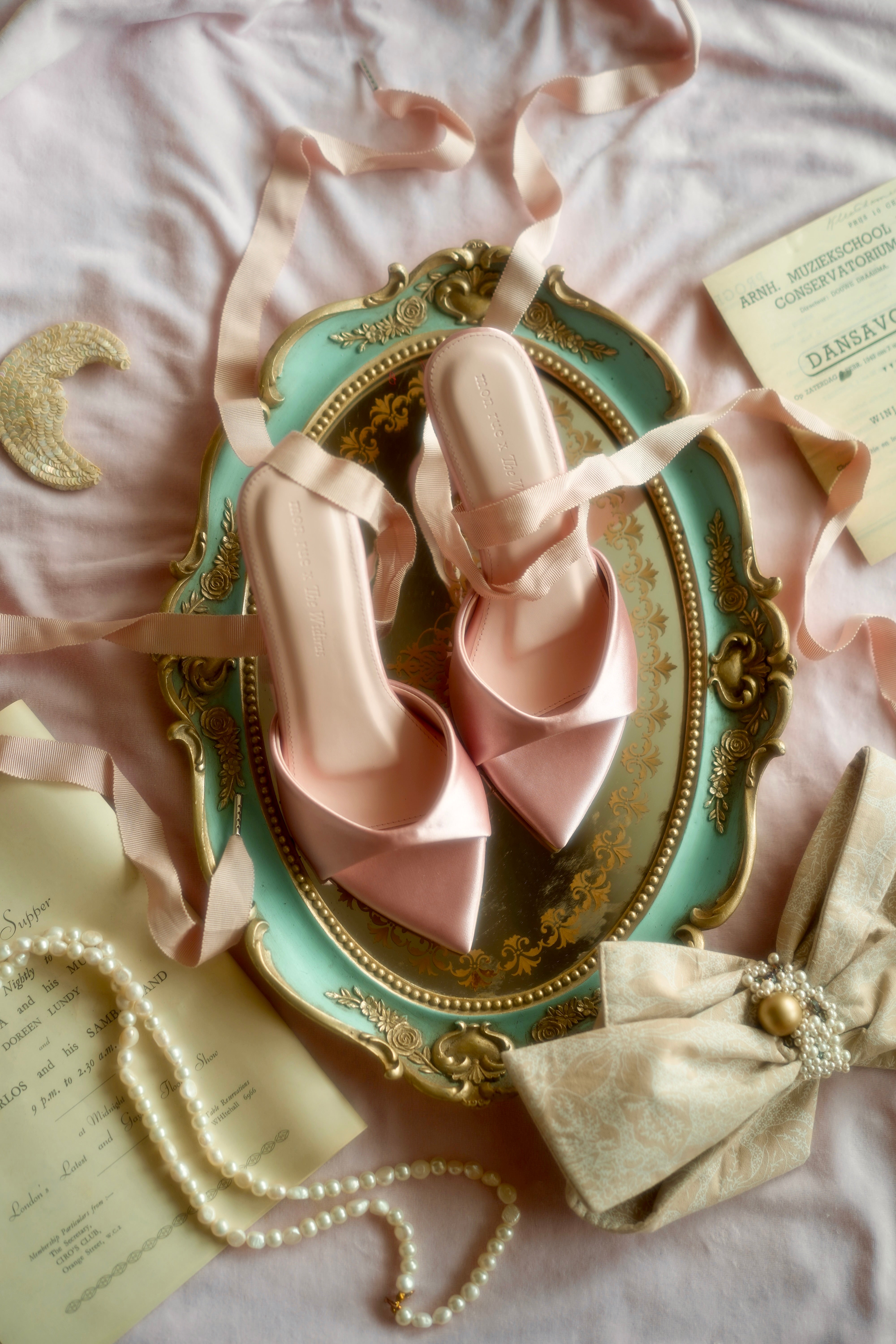 On Point Ballet Heels 7cm in Pink