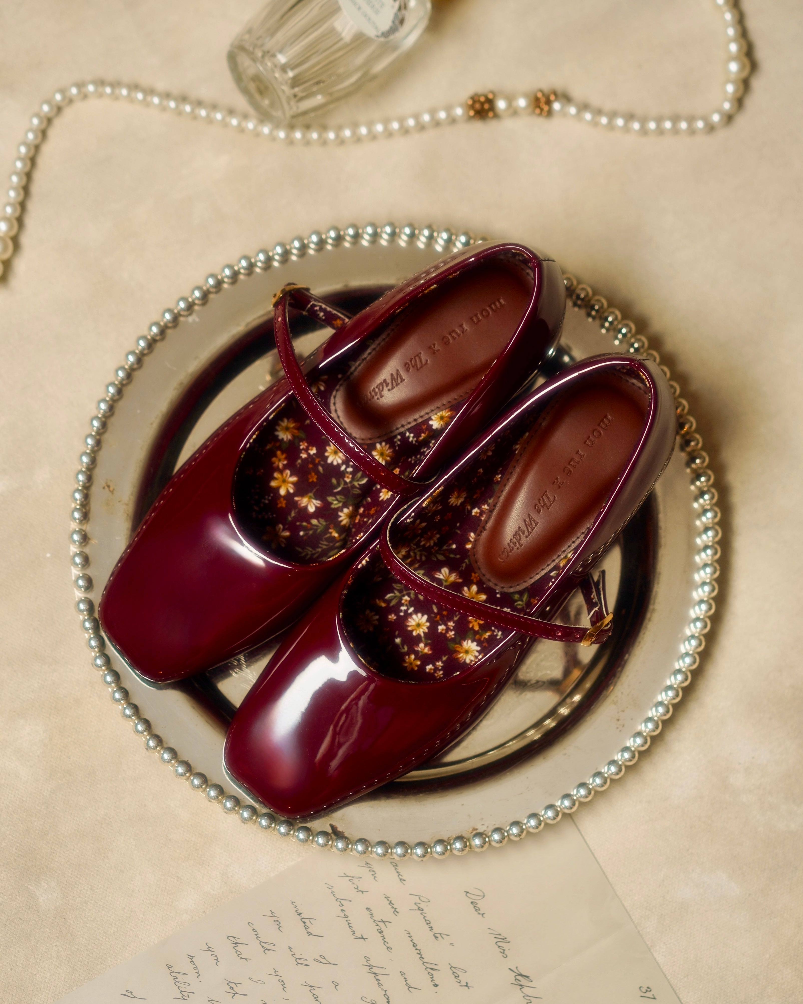 Mary Jane Heels in Red Gloss