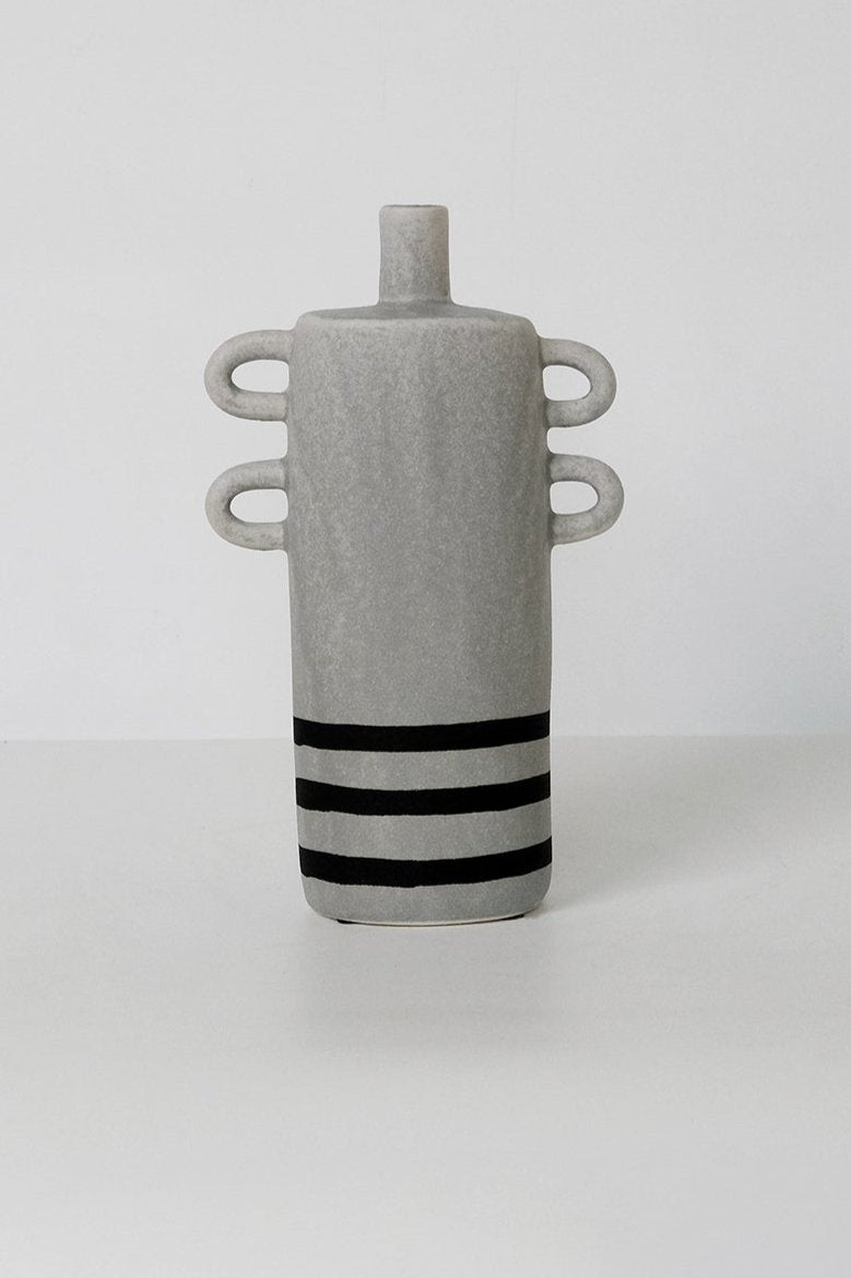 Ava Vases Ceramic In Grey (B)