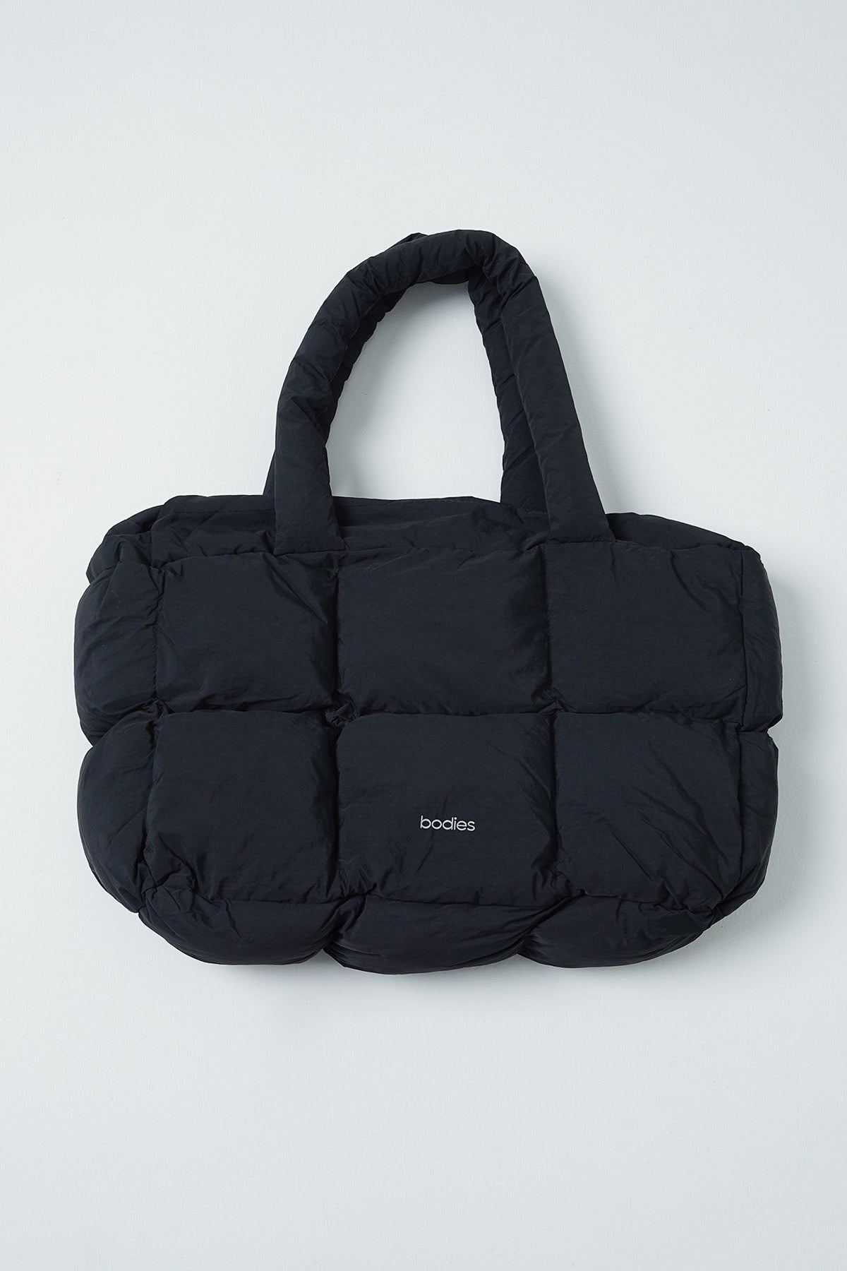 Block Puffy Bag in Black-Restock