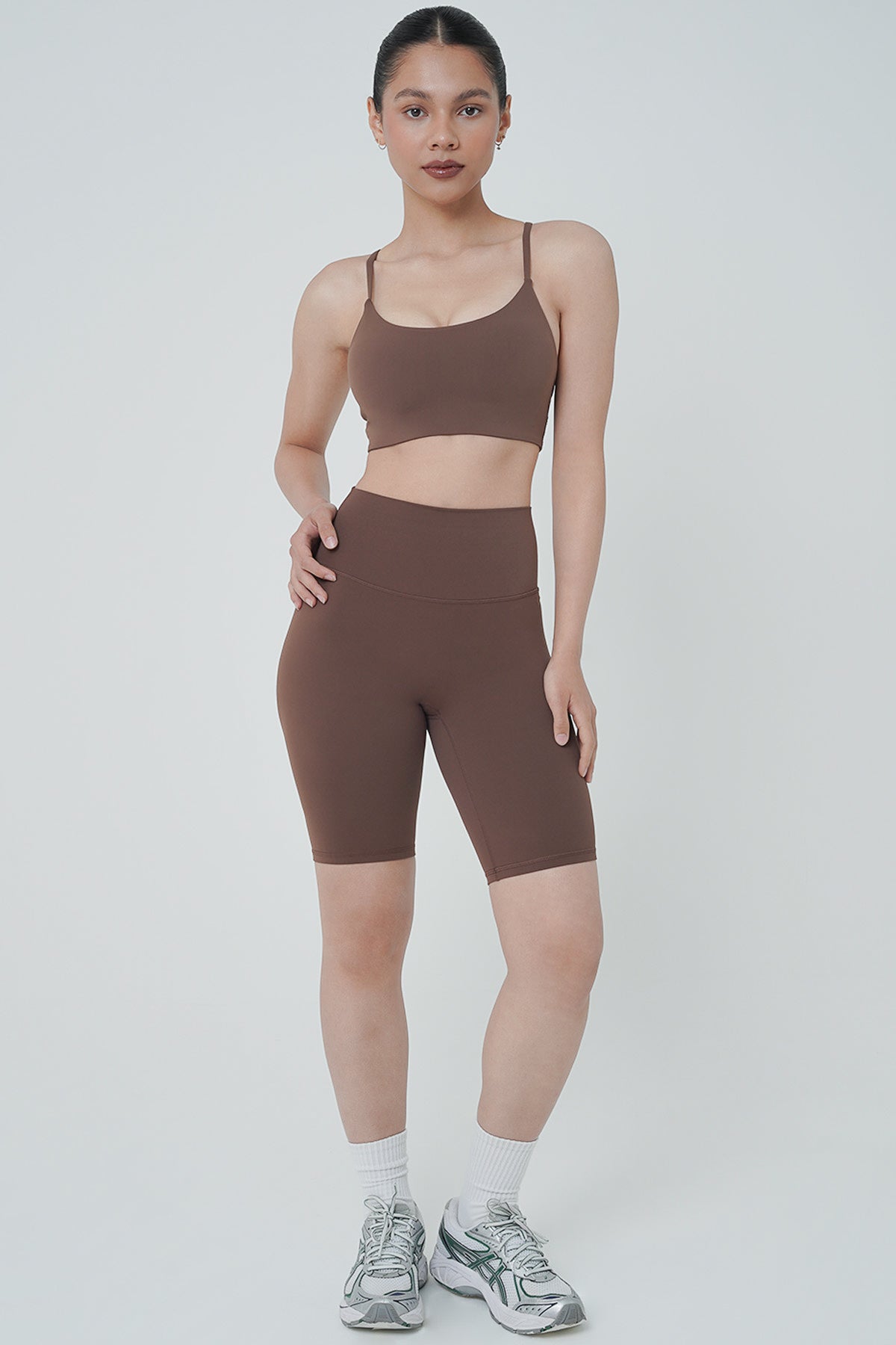 Ray Biker Shorts in Espresso