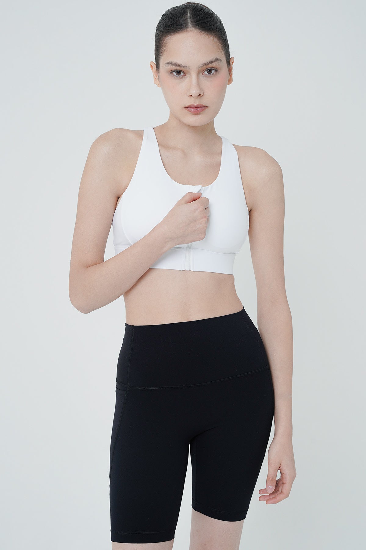 Zip Bra in White (Restock)