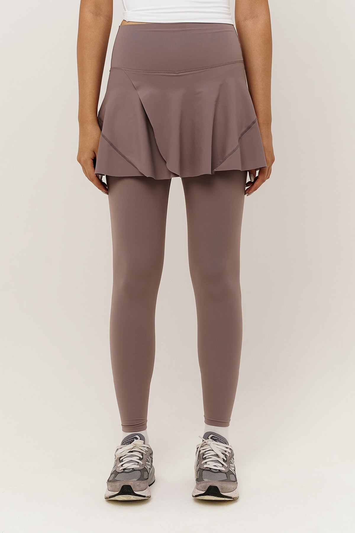 Compound Skirt Legging in Taupe