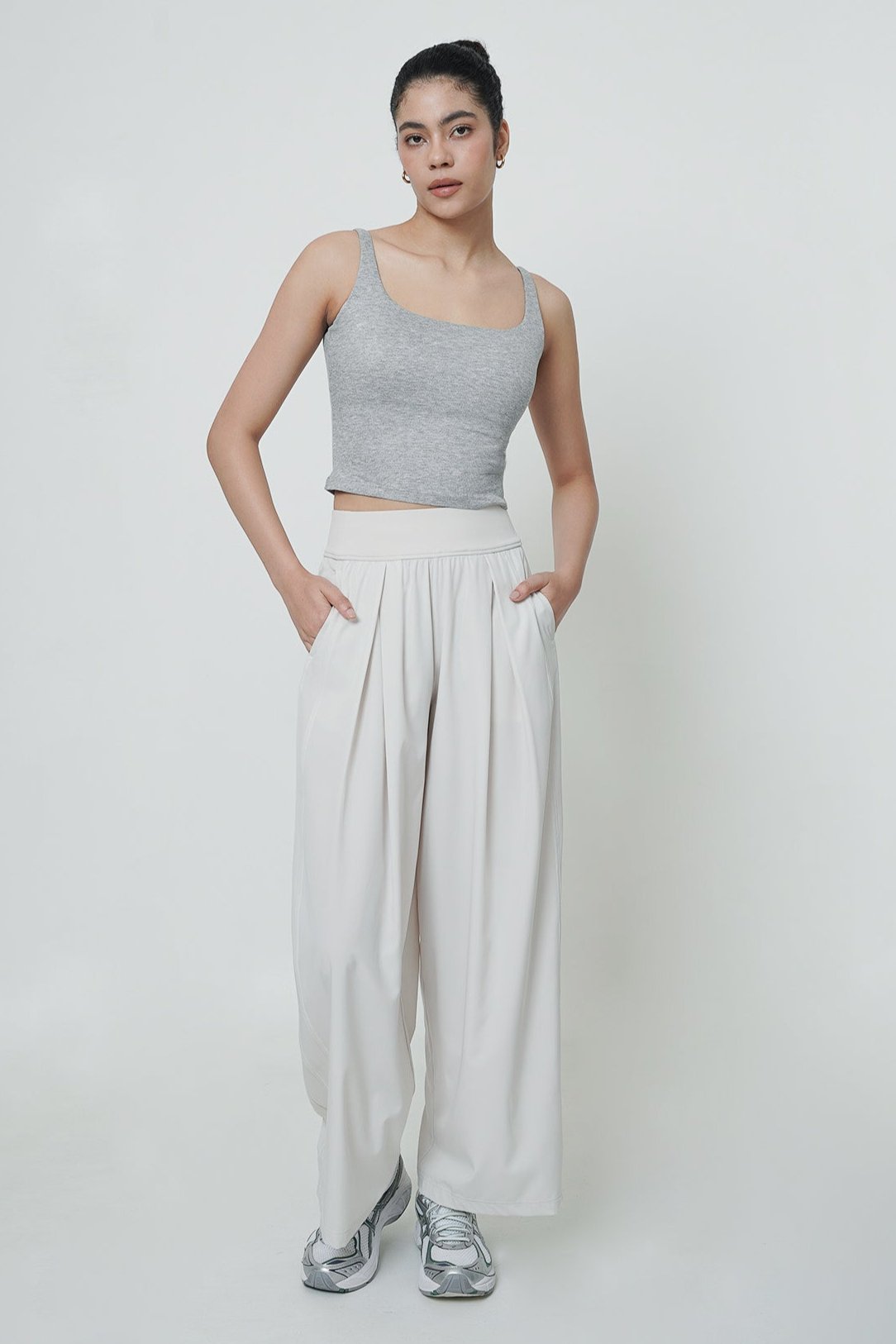 Dynamic Bra Top in Light Grey